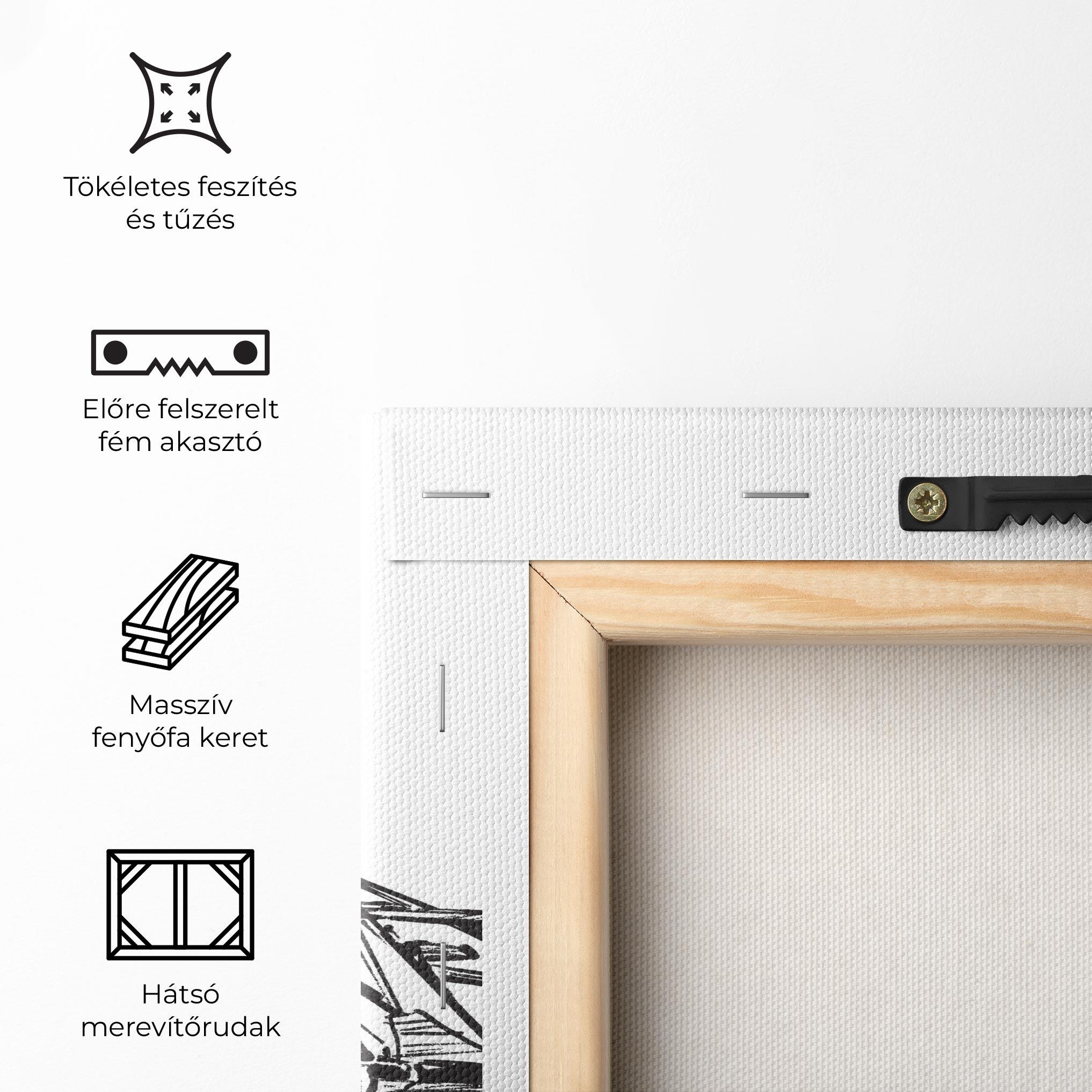 Vászonkép Black Line F1 mockup 5