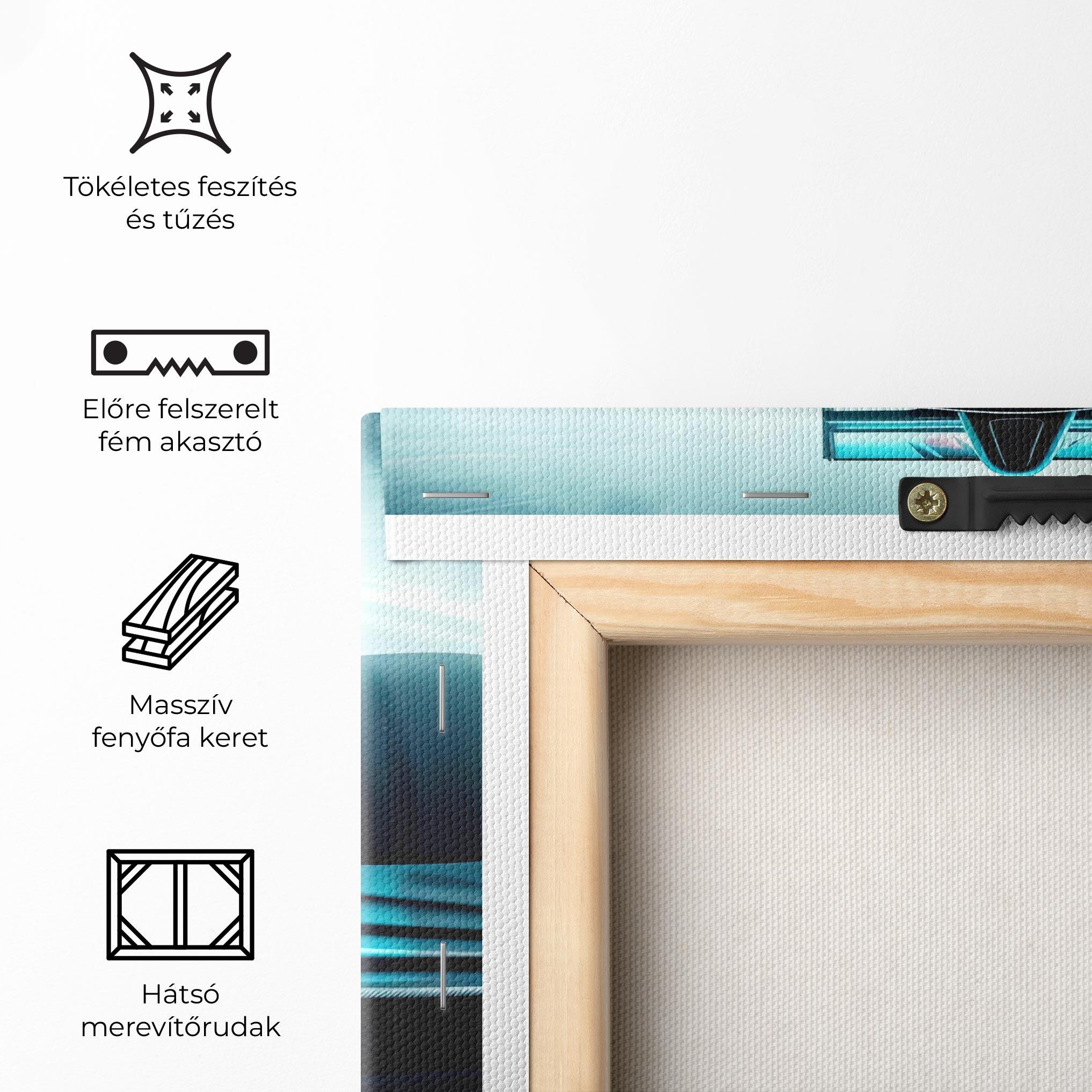 Vászonkép F1 Smoke Cars mockup 5