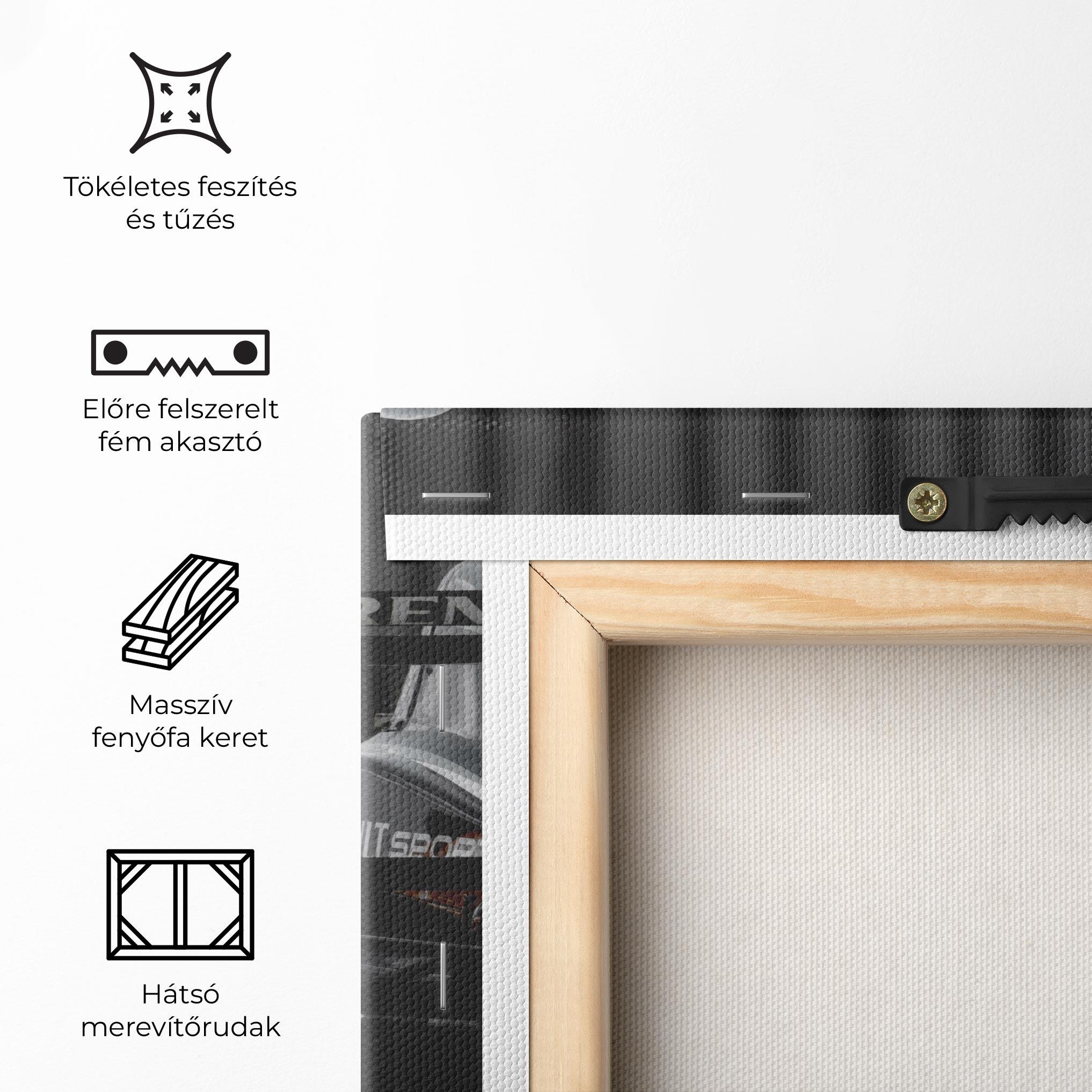 Vászonkép Grey F1 Cars mockup 5