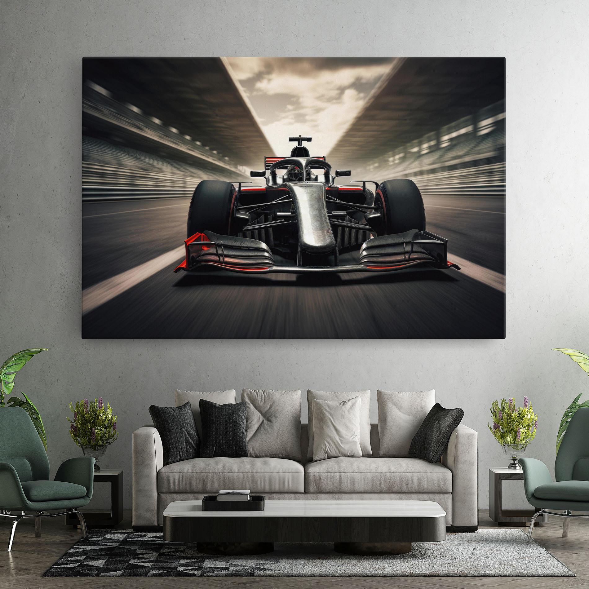 Vászonkép Black Red F1 mockup 7