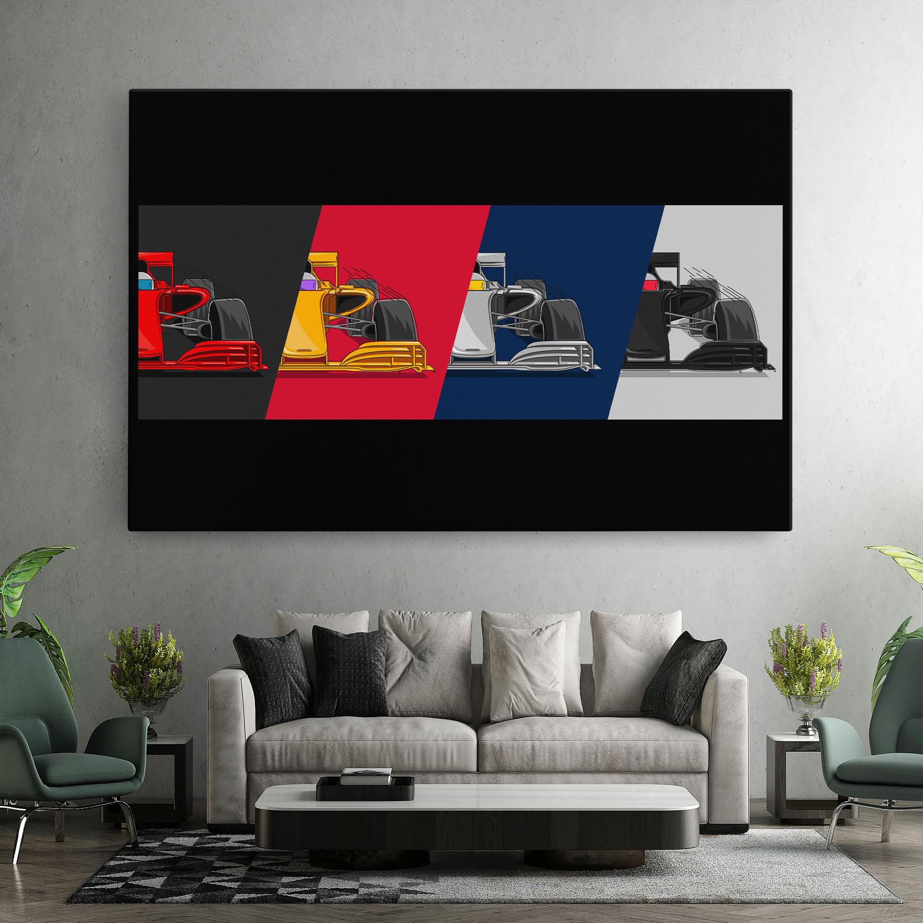 Vászonkép F1 Cars mockup 7