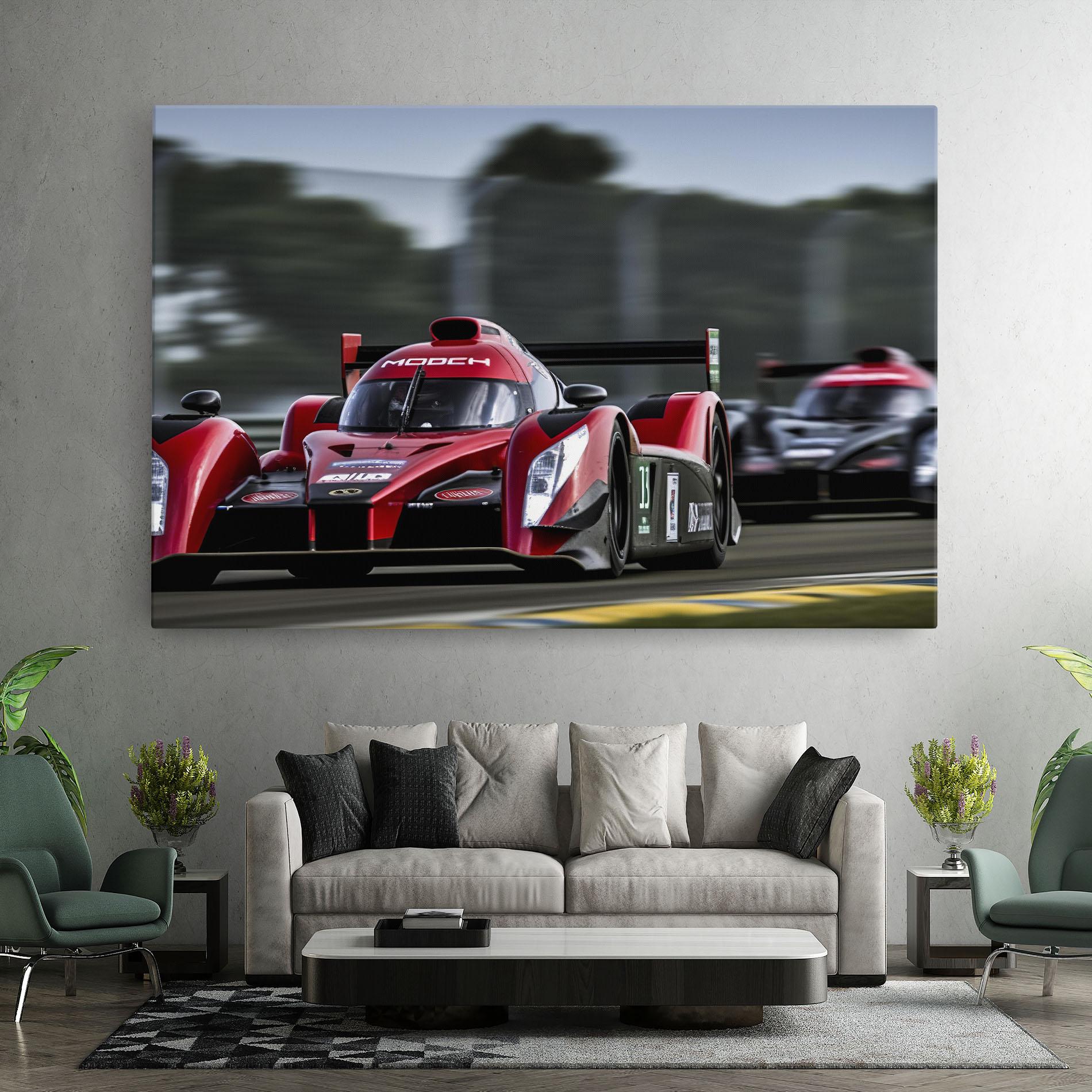 Vászonkép Red Racing Cars mockup 7