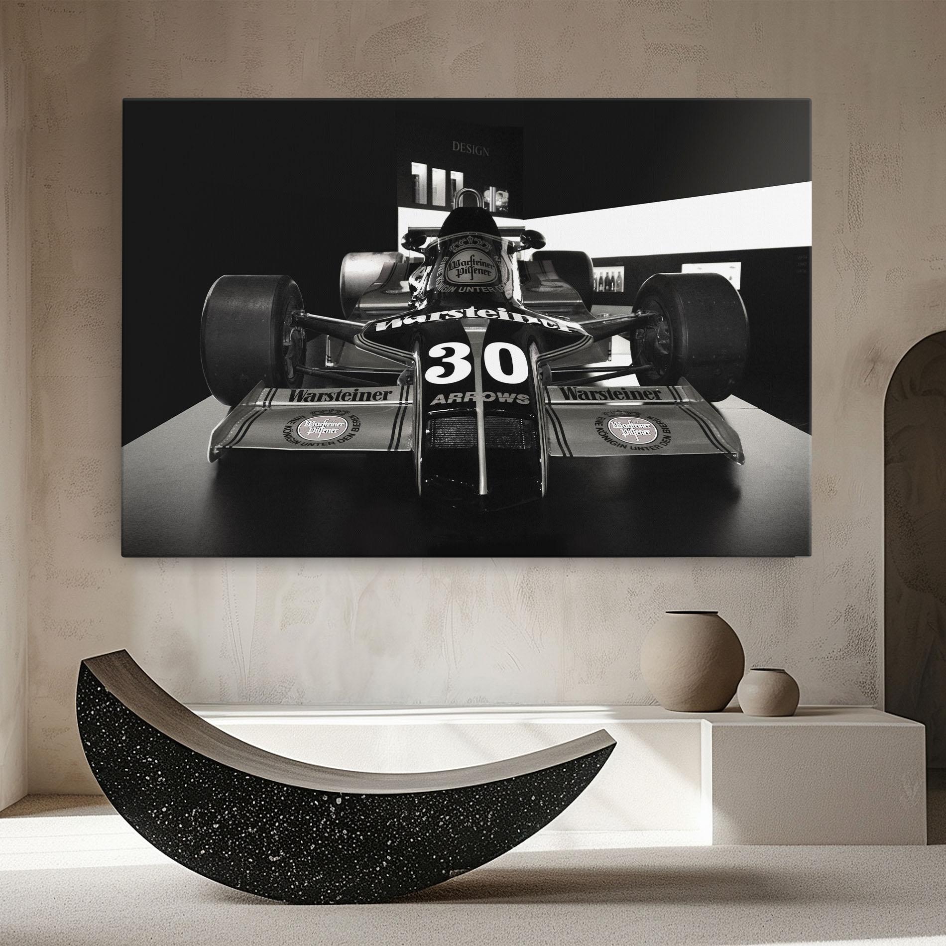 Vászonkép Formula 1 Car Grey mockup 8