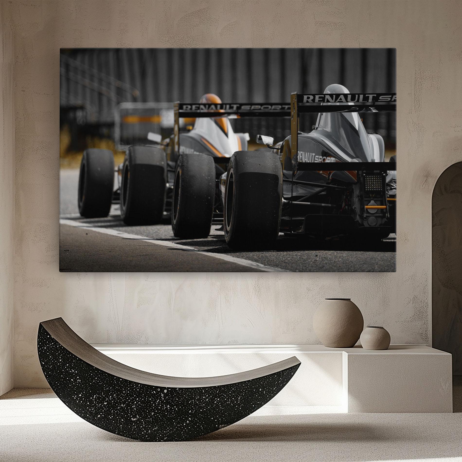 Vászonkép Grey F1 Cars mockup 8