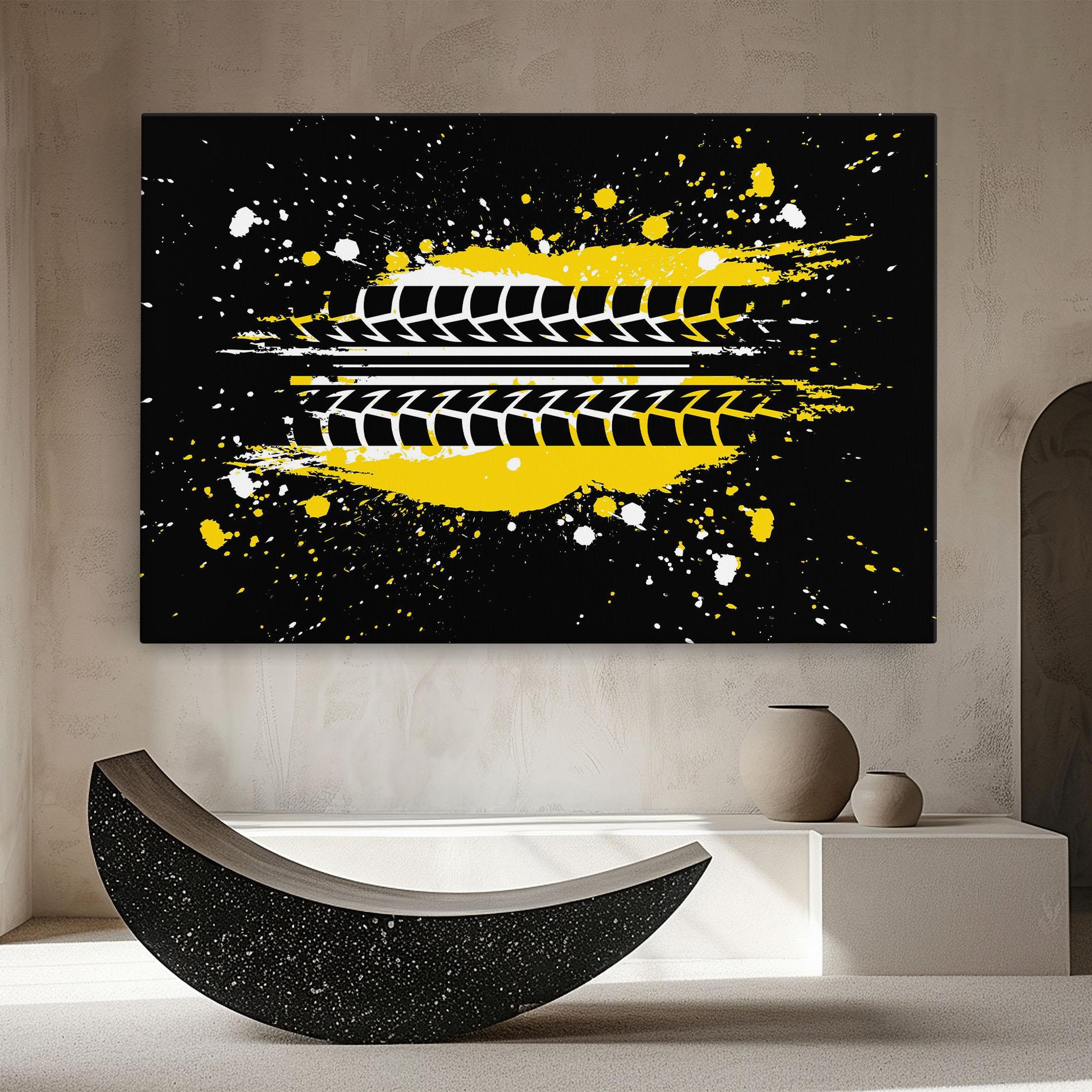 Vászonkép Yellow Traces mockup 8