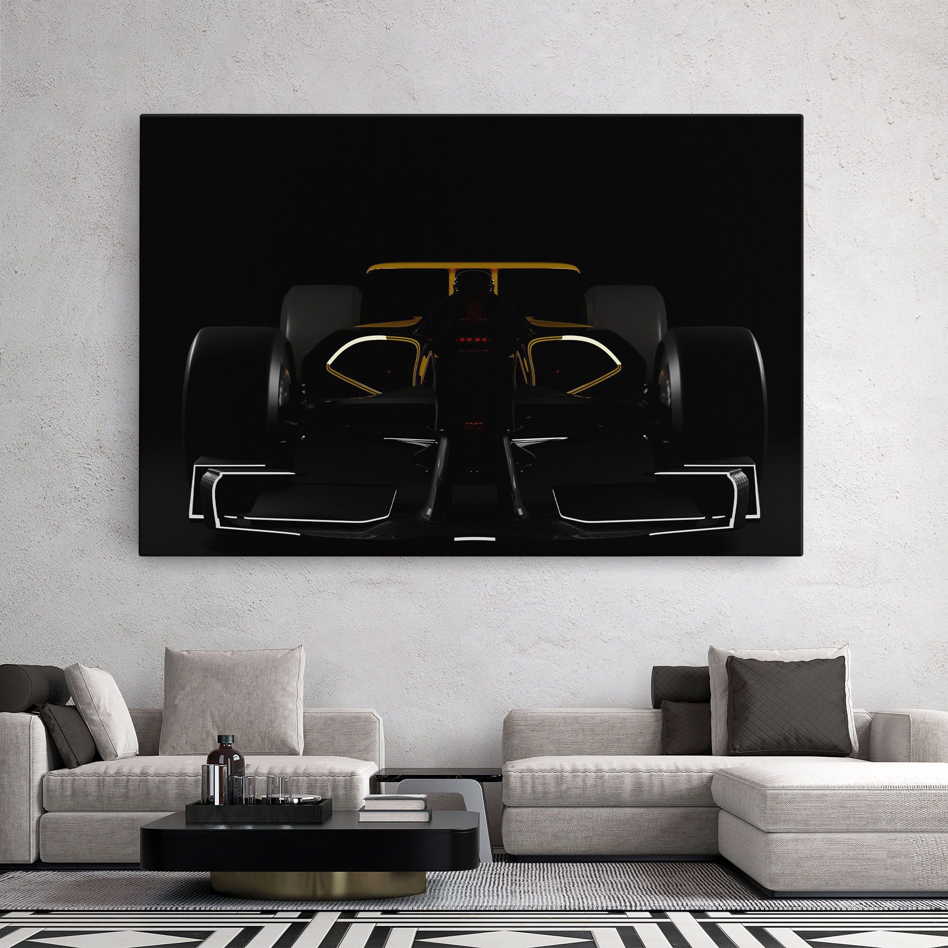 Dark F1 Car mockup 2