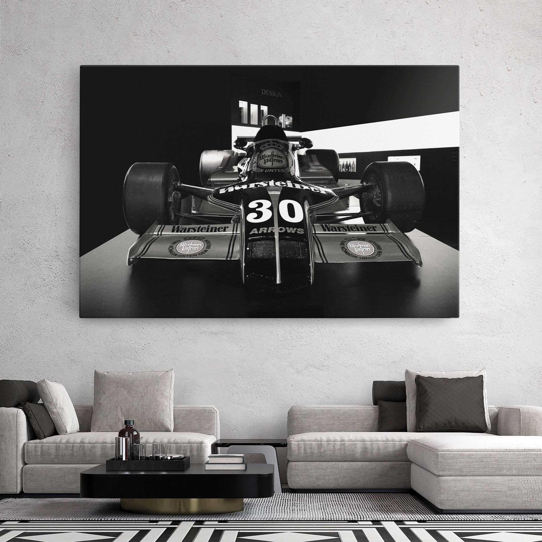 Vászonkép Formula 1 Car Grey mockup 2