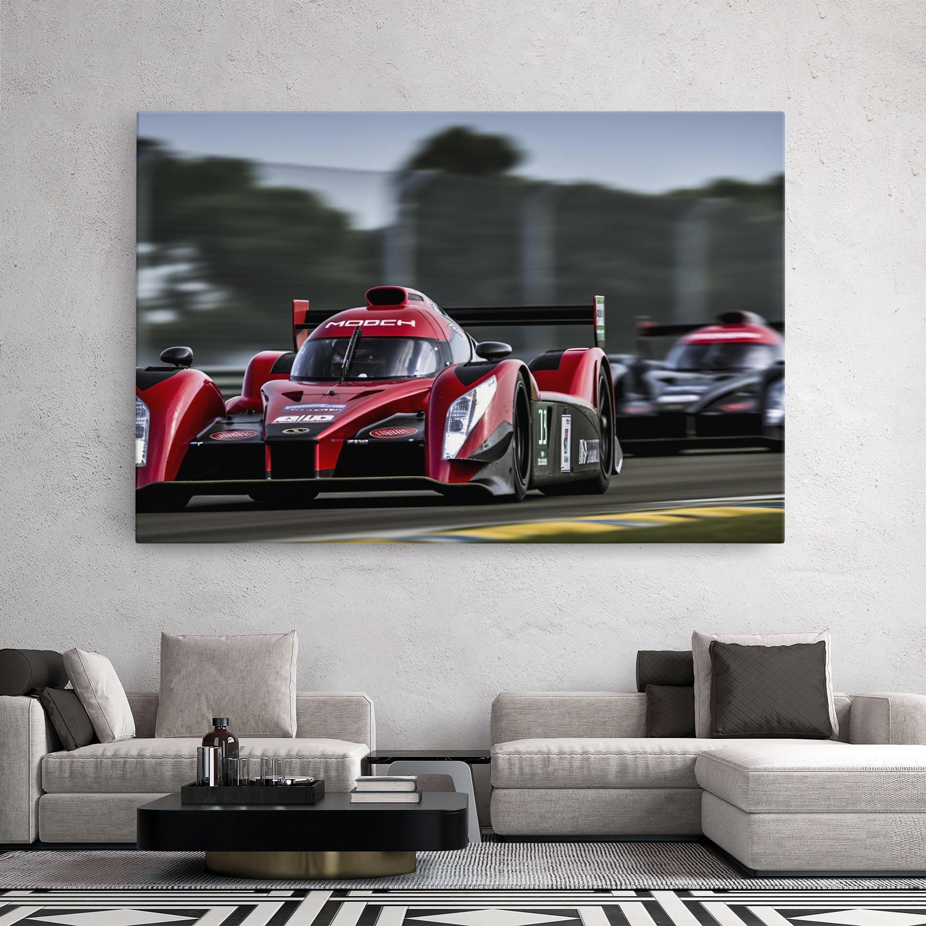 Vászonkép Red Racing Cars mockup 2