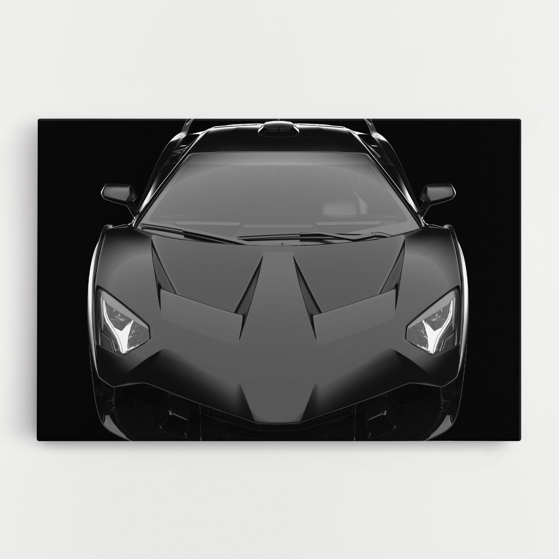 Vászonkép Black Matte Lambo mockup 0