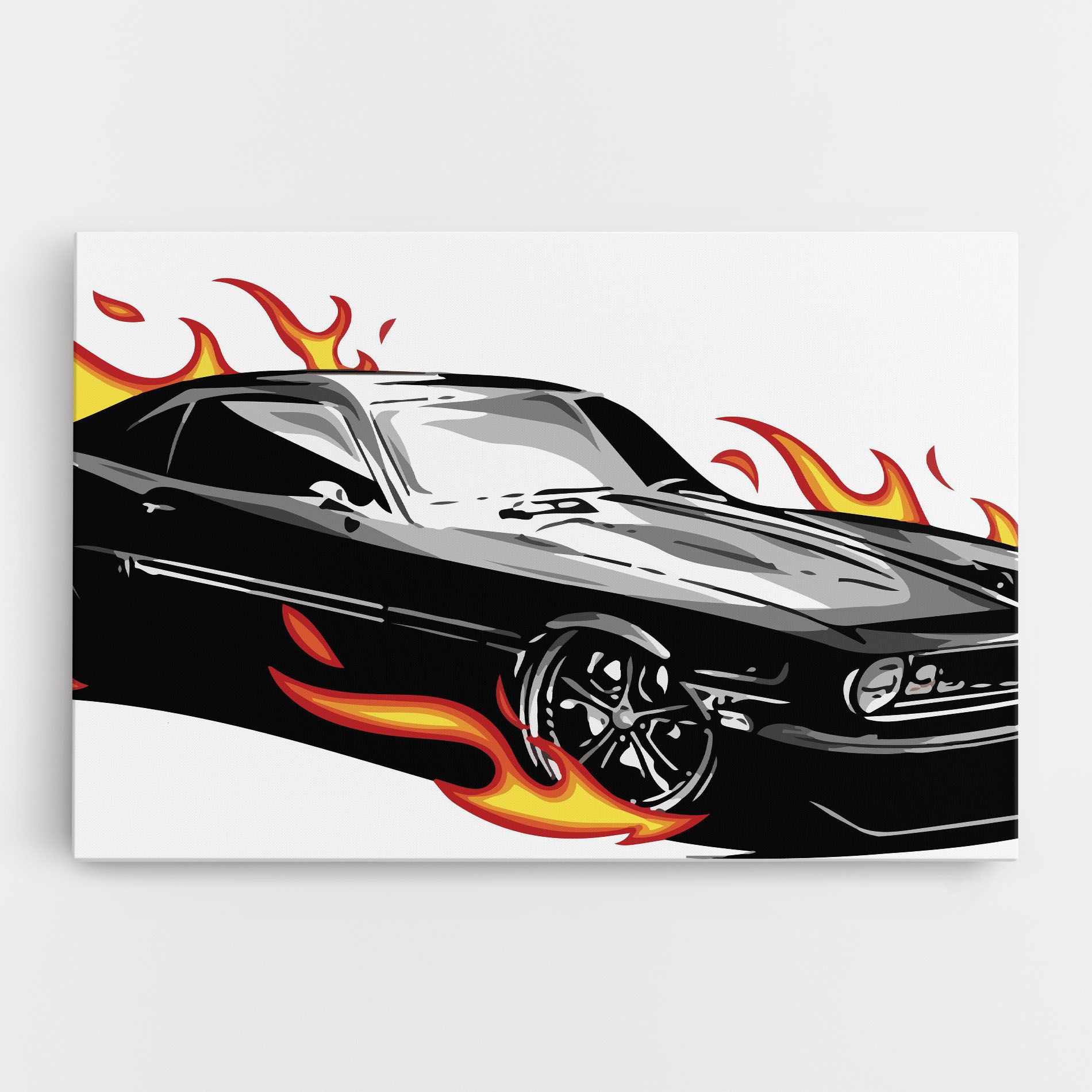 Fire Black Car mockup 0