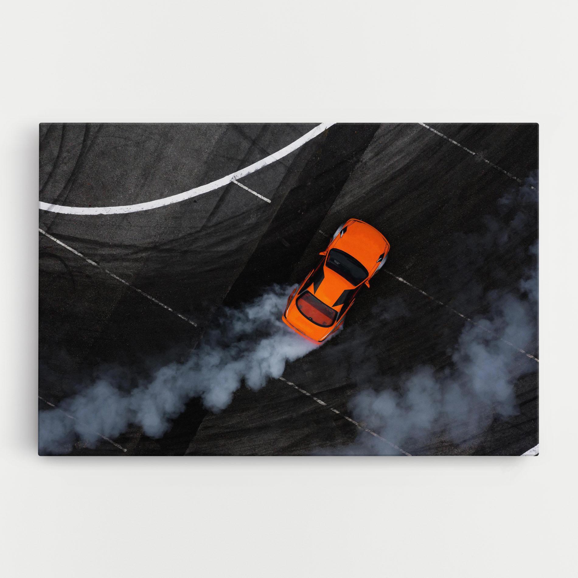 Vászonkép Orange Proche Drifting mockup 0