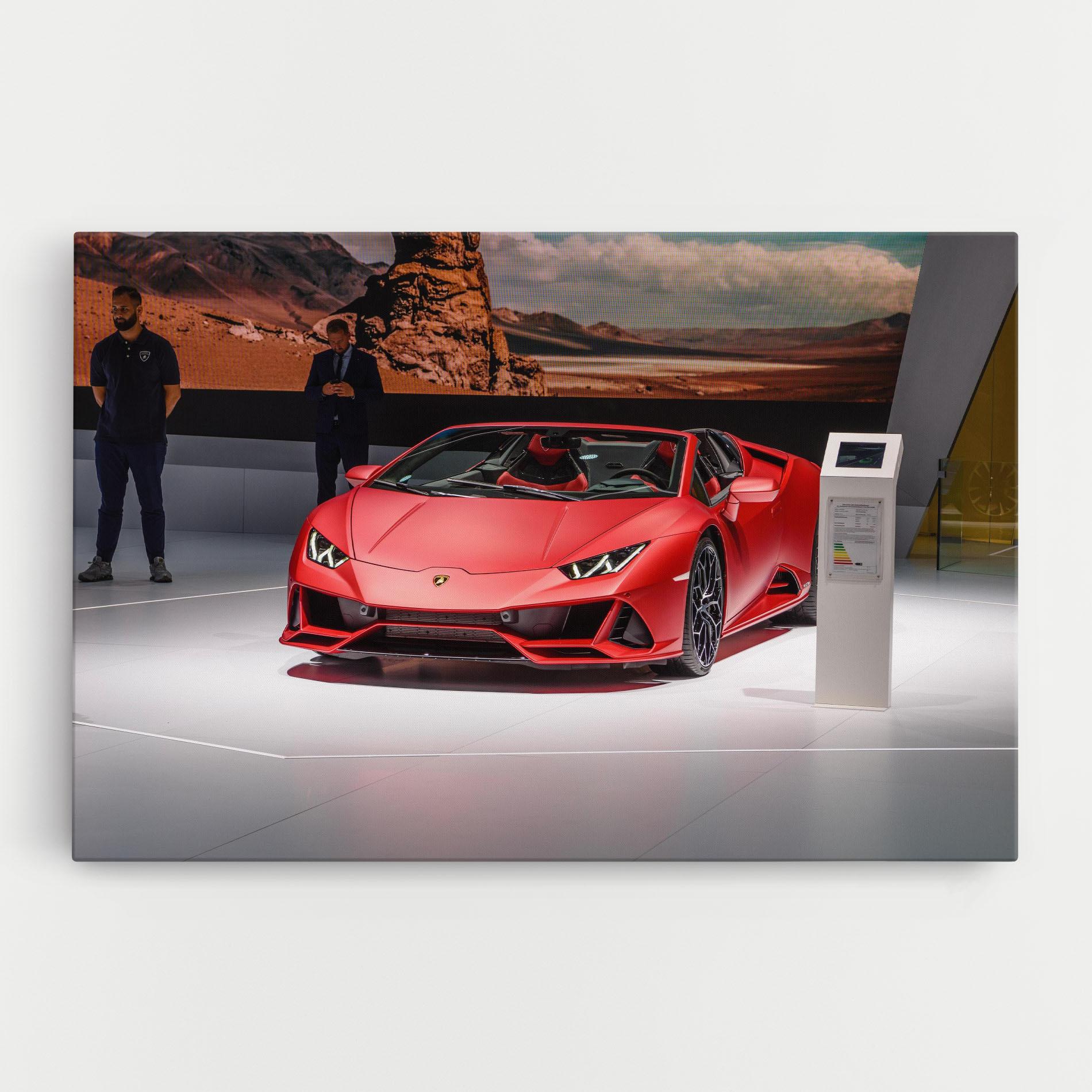 Vászonkép Red Lambo Front mockup 0