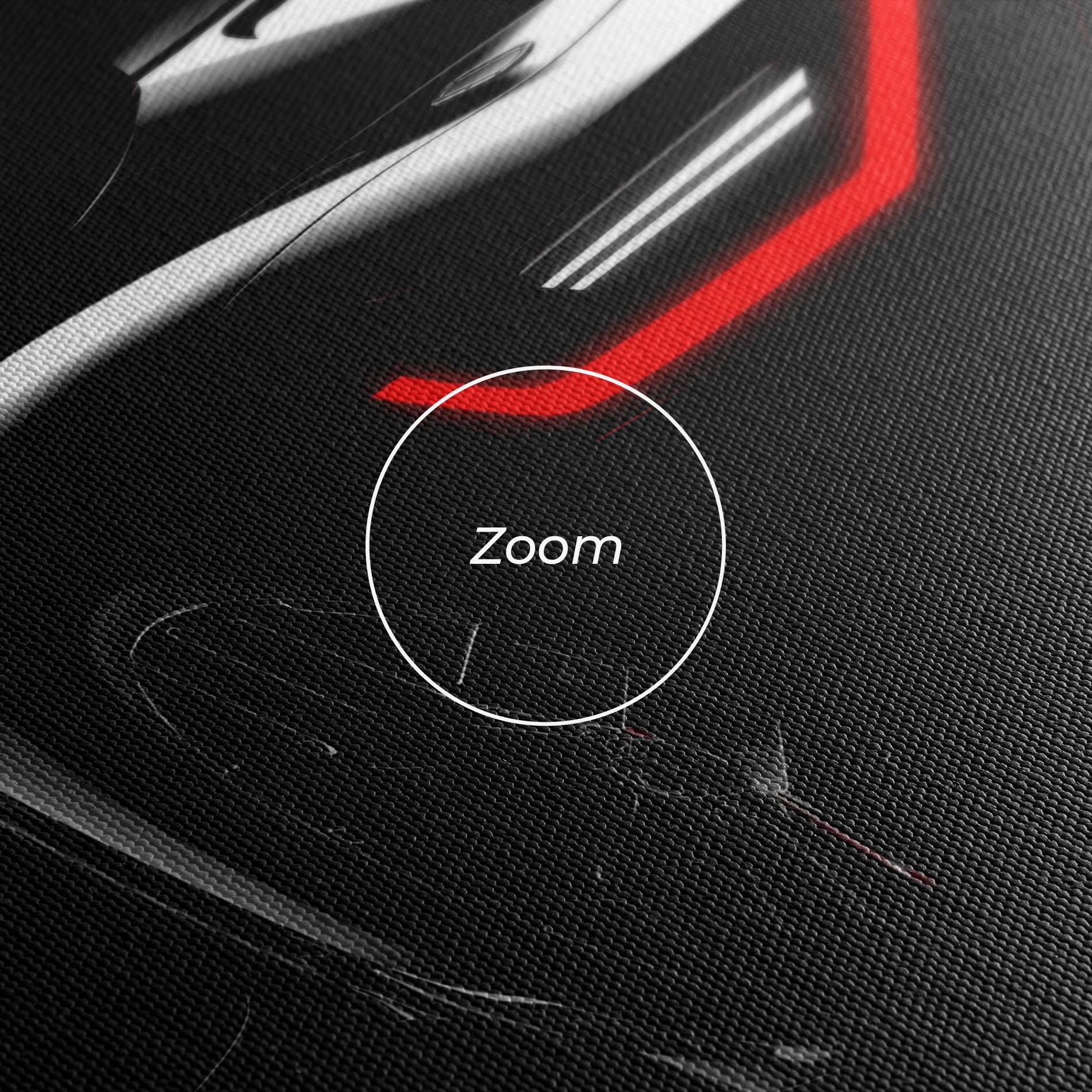 Vászonkép Black Hypercar Car mockup 3