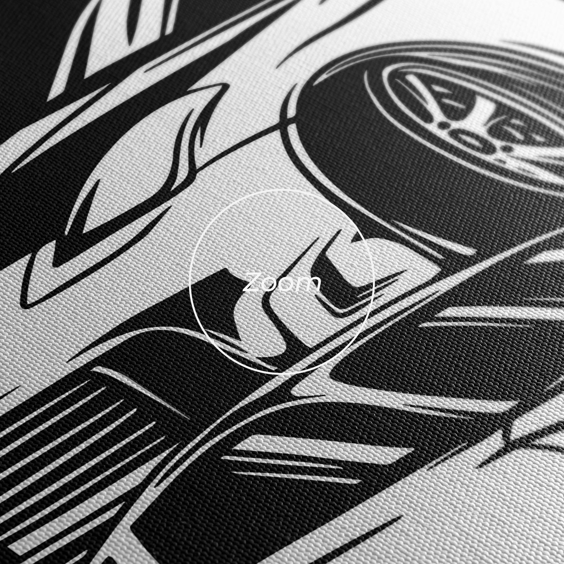 Vászonkép Car Street Racing mockup 3