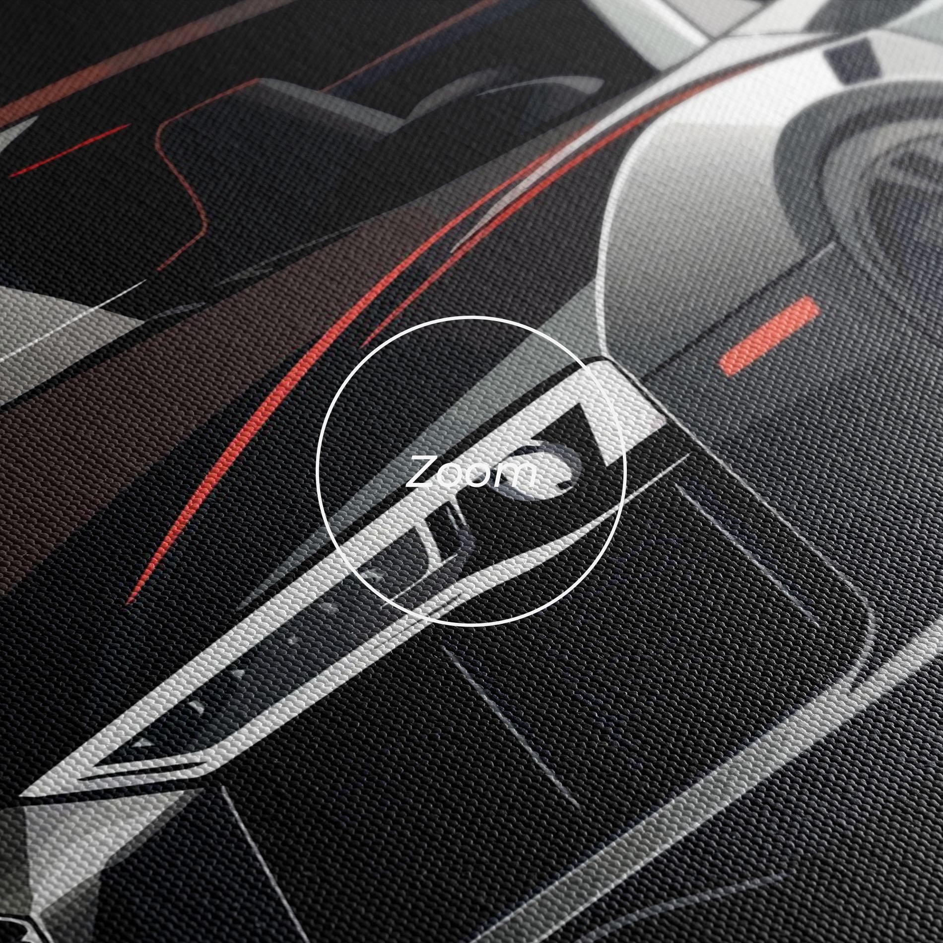 Vászonkép Cool Grey Car mockup 3