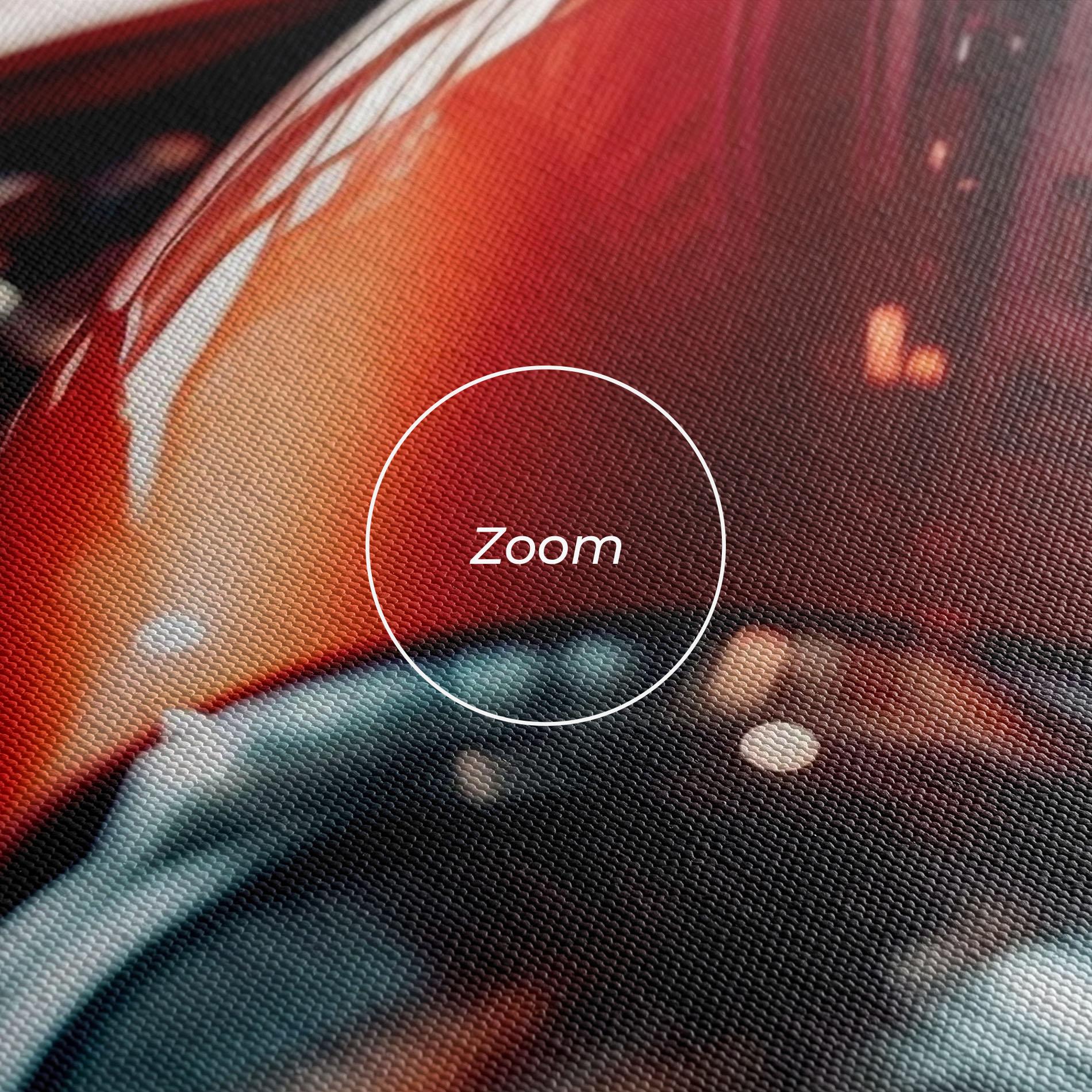 Vászonkép Old Vintage Red Car mockup 3