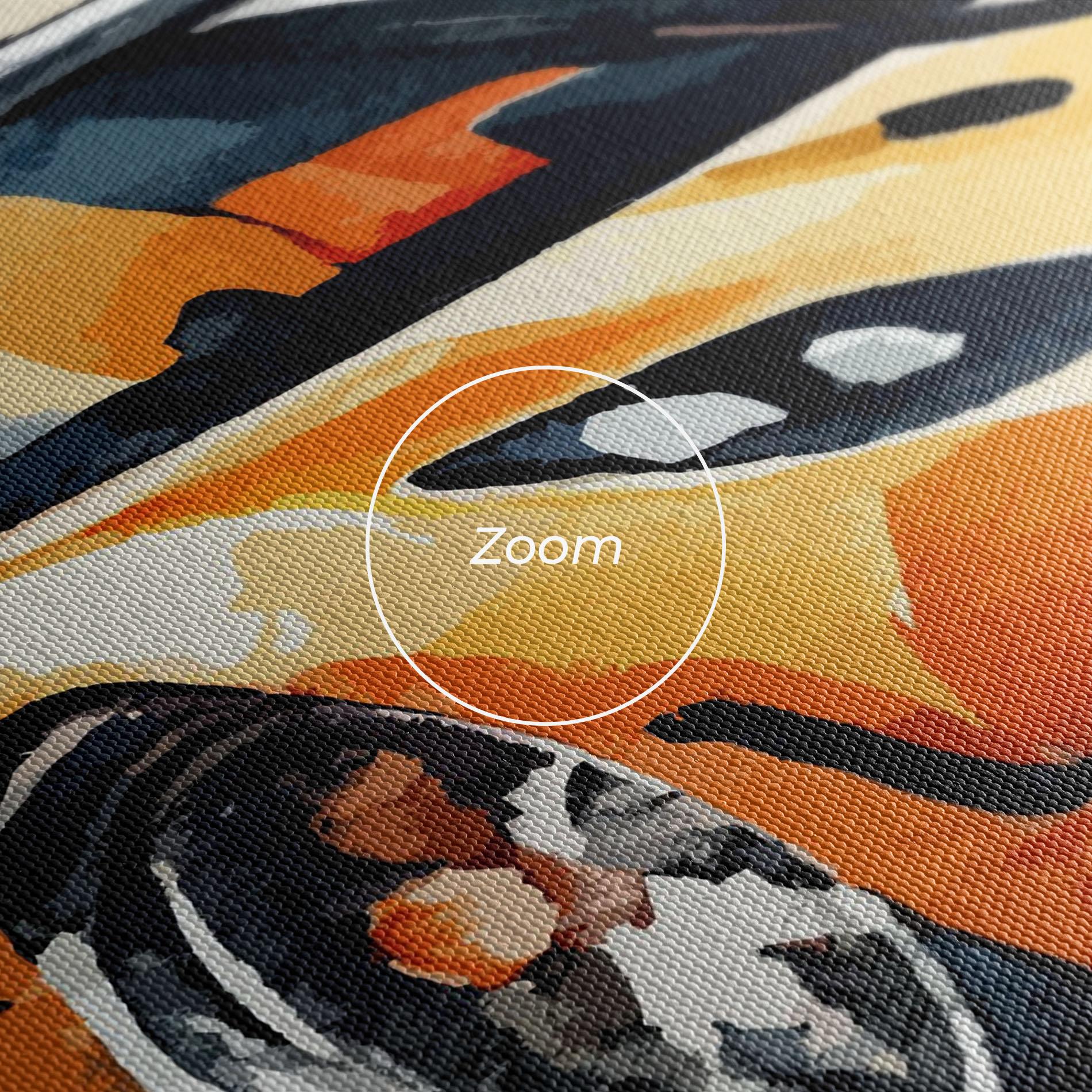 Vászonkép Orange Paint Car mockup 3