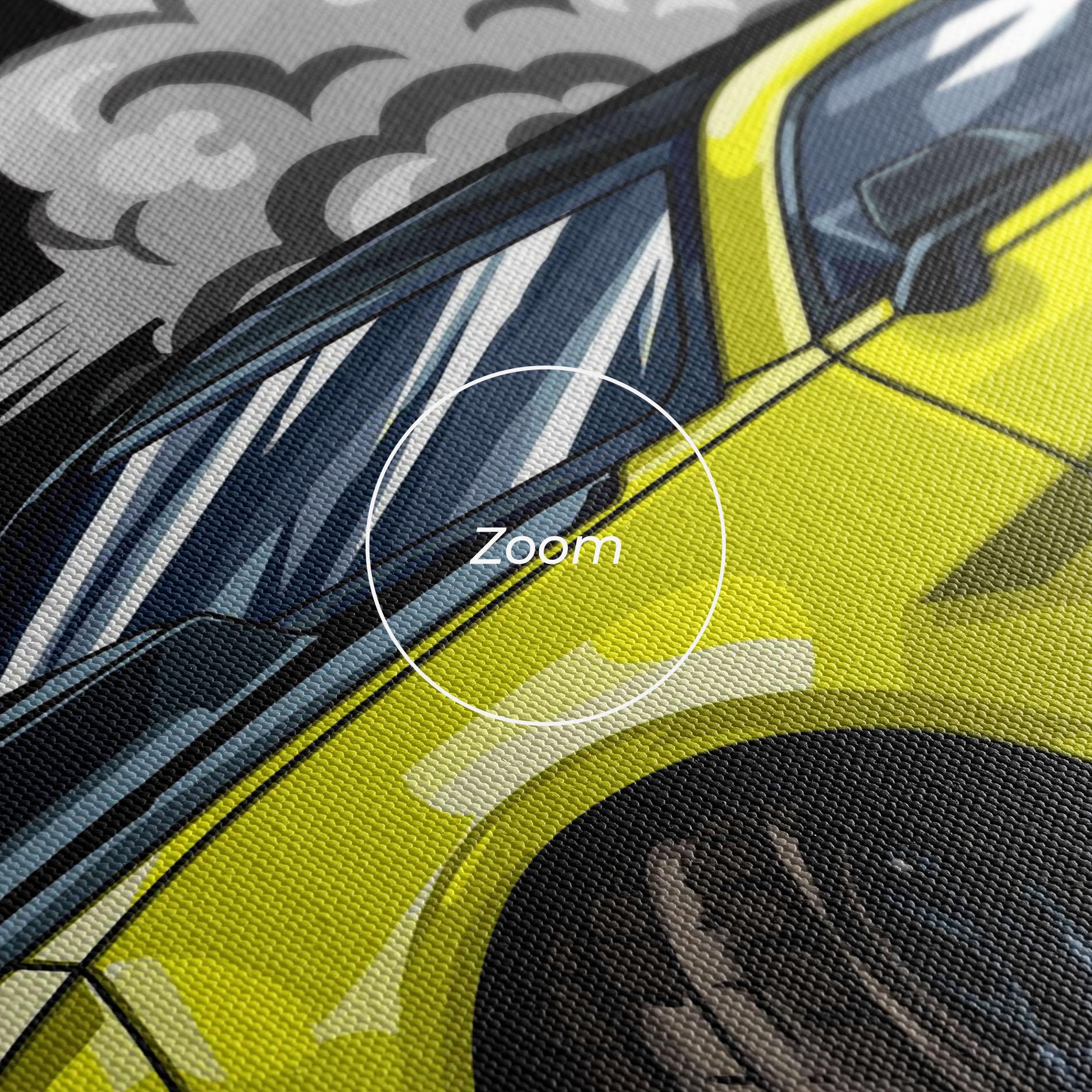 Vászonkép Racing Car Smoke mockup 3