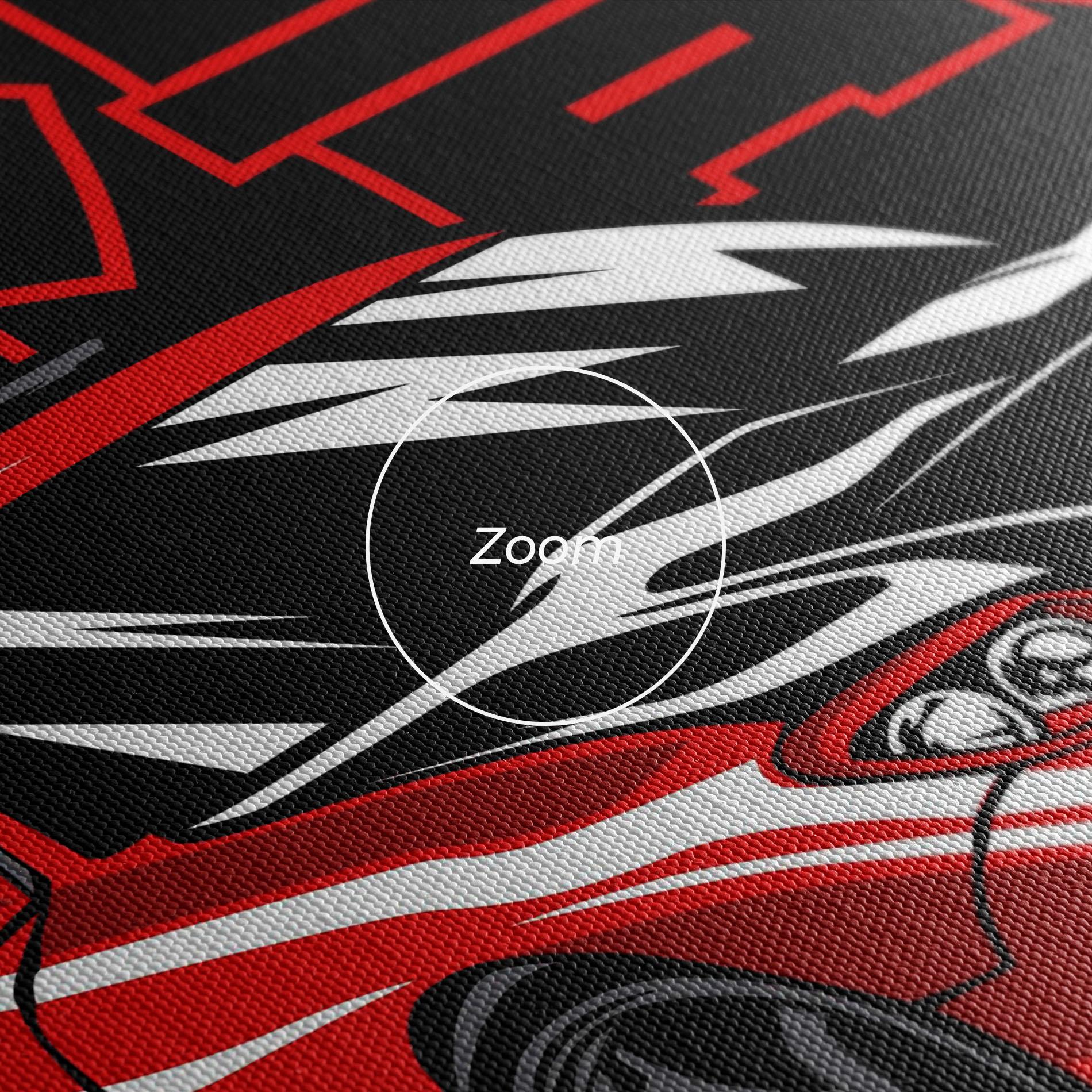 Vászonkép Red Black Car mockup 3