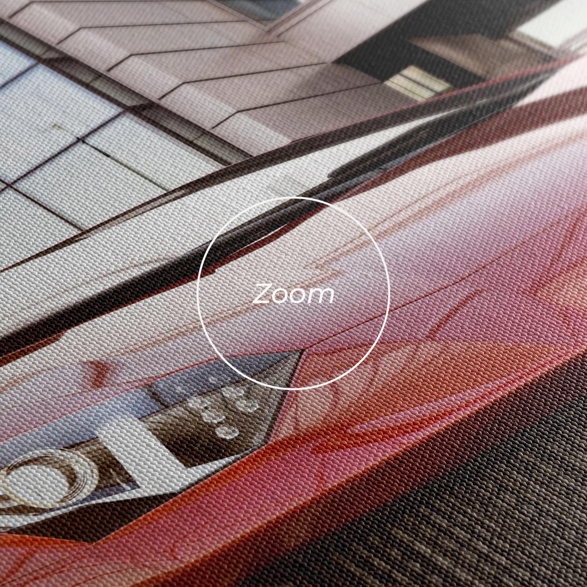 Vászonkép Red Lambo Outside mockup 3