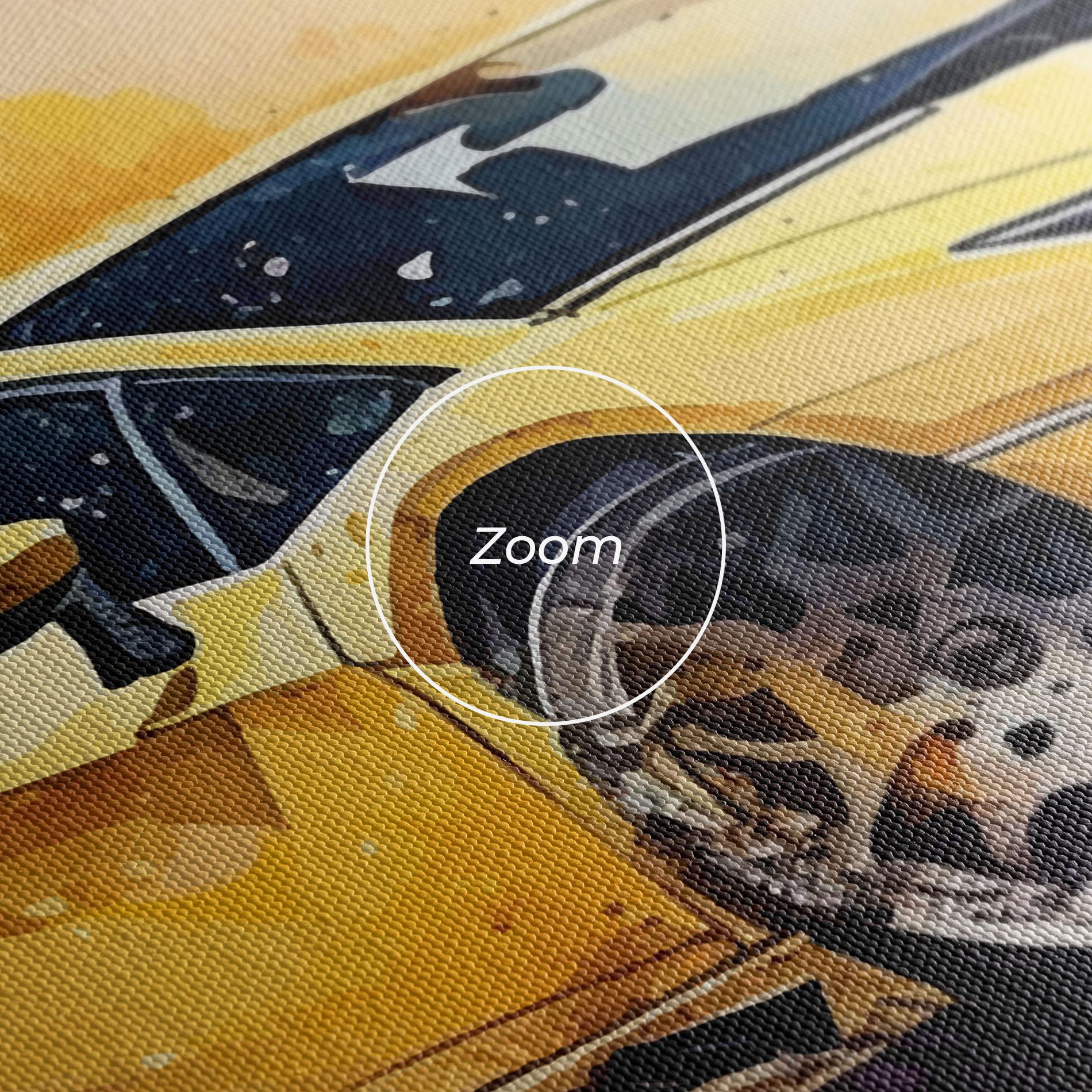 Vászonkép Watercolor Sport Car mockup 3