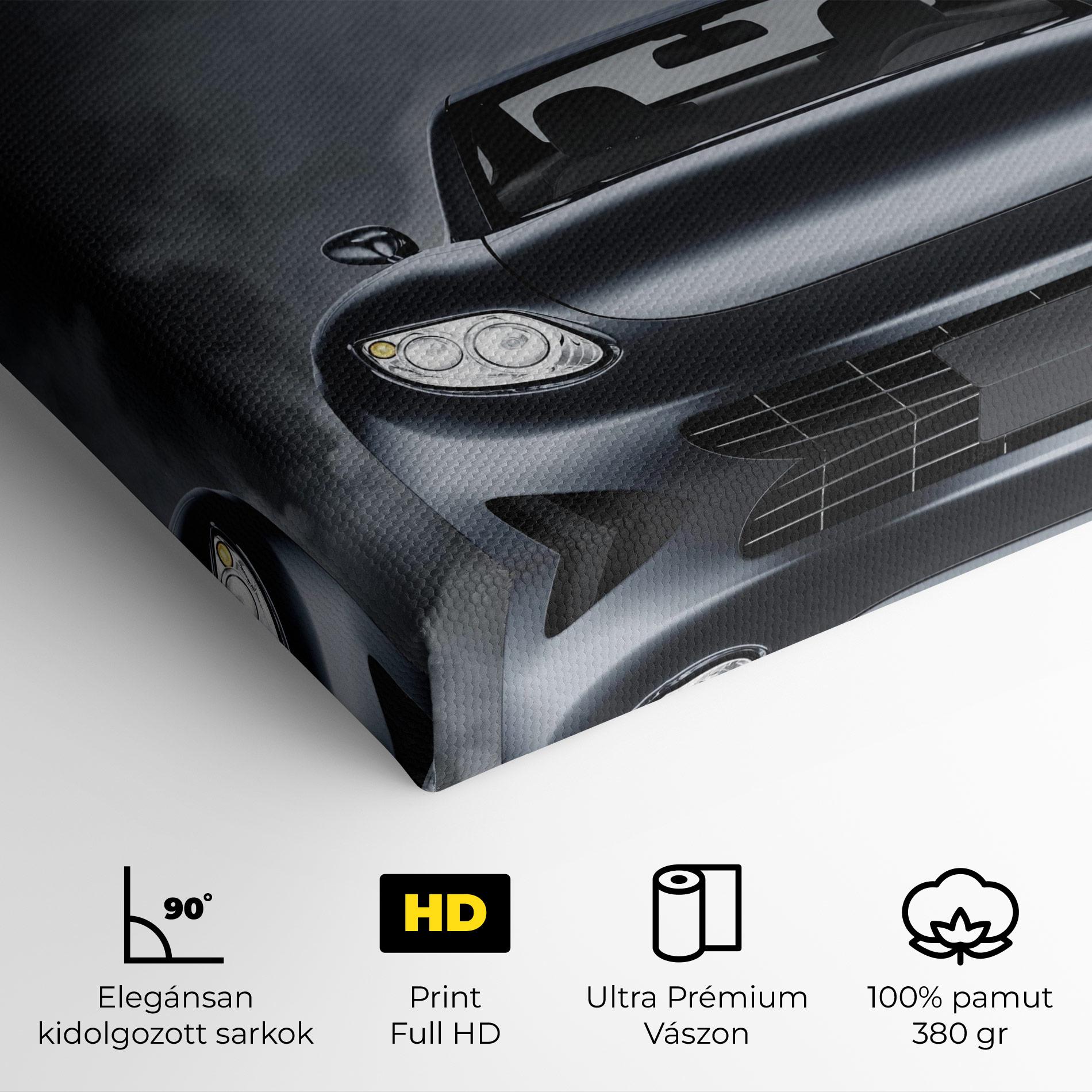 Vászonkép Black Front Car mockup 4