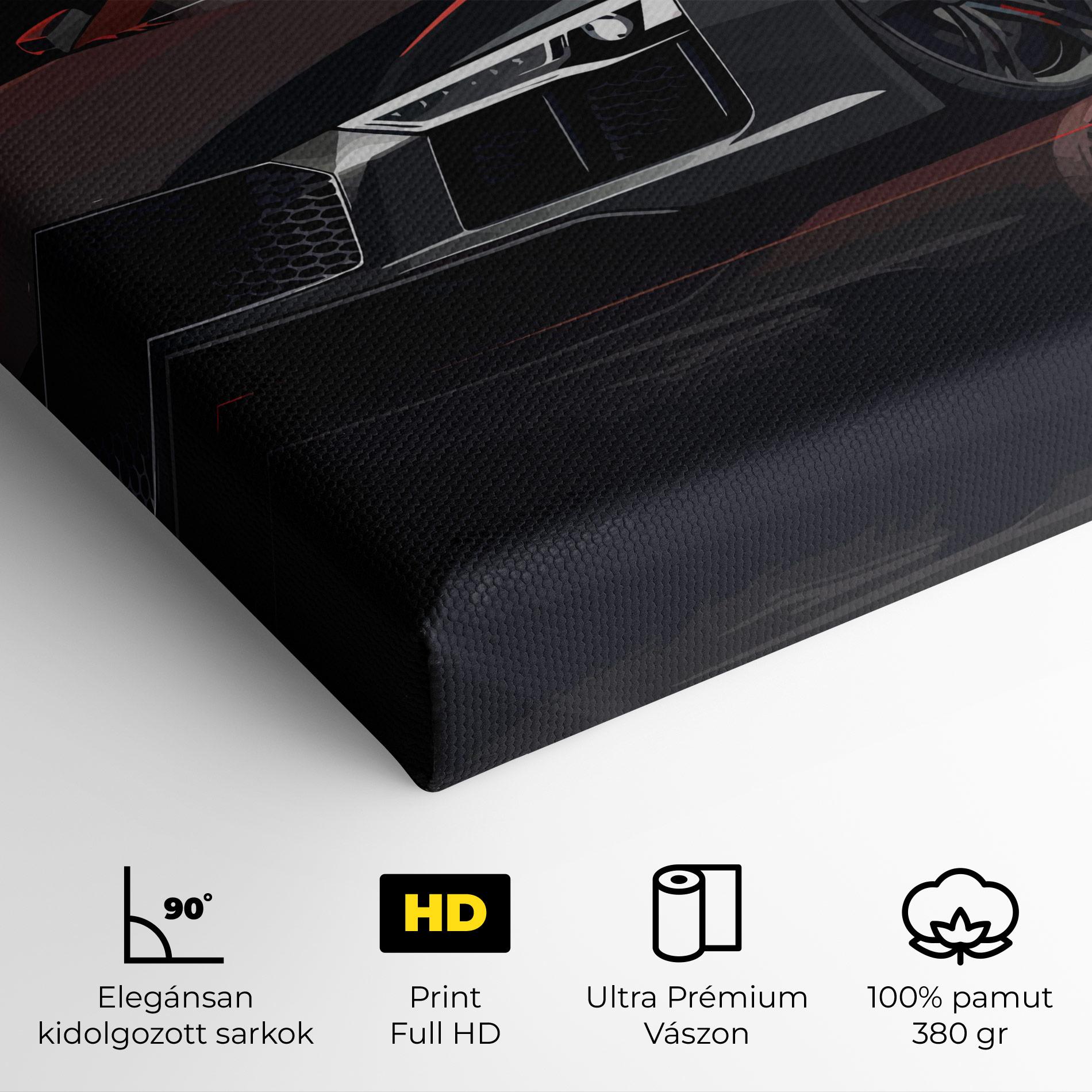 Vászonkép Cool Grey Car mockup 4