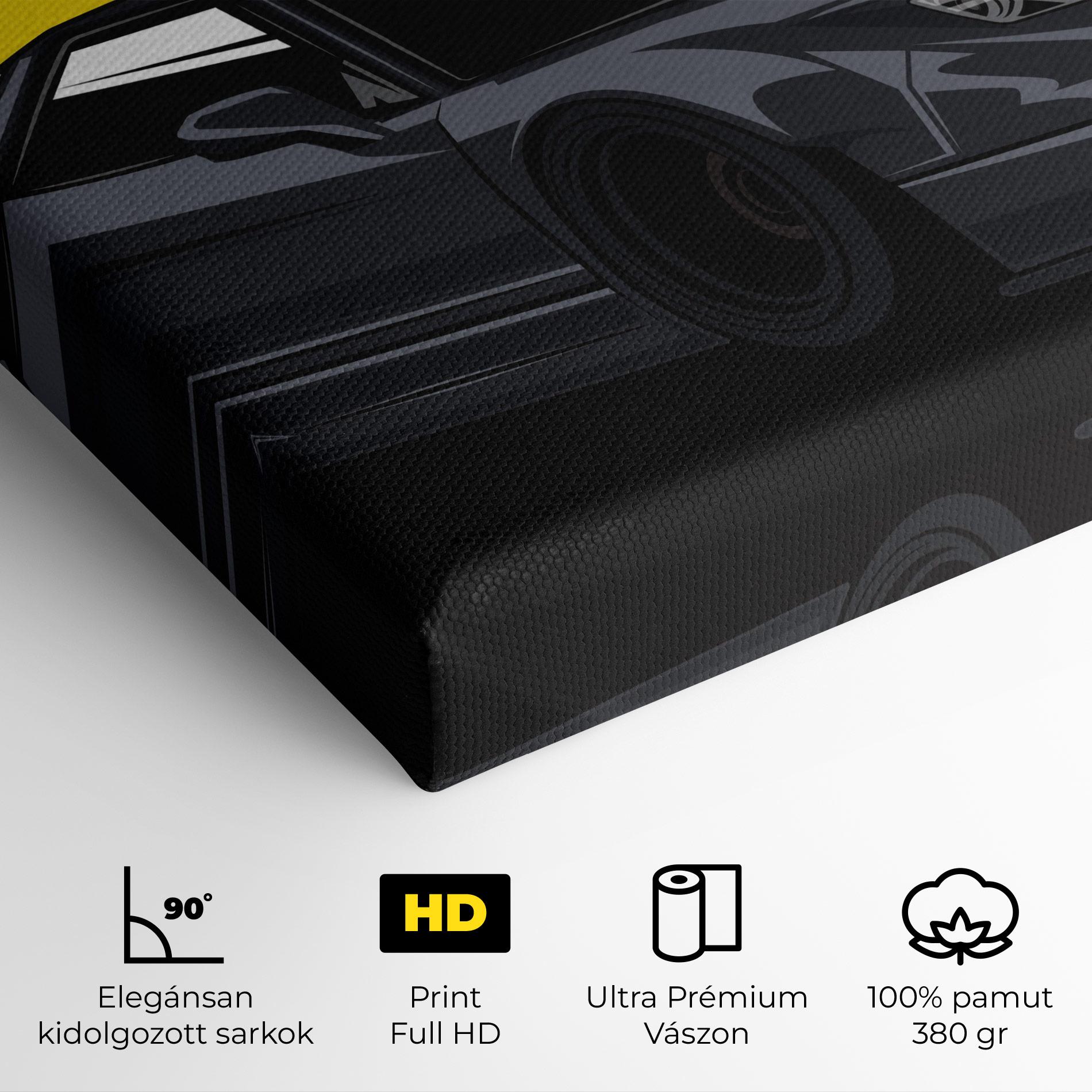 Vászonkép Yellow Sun Car mockup 4