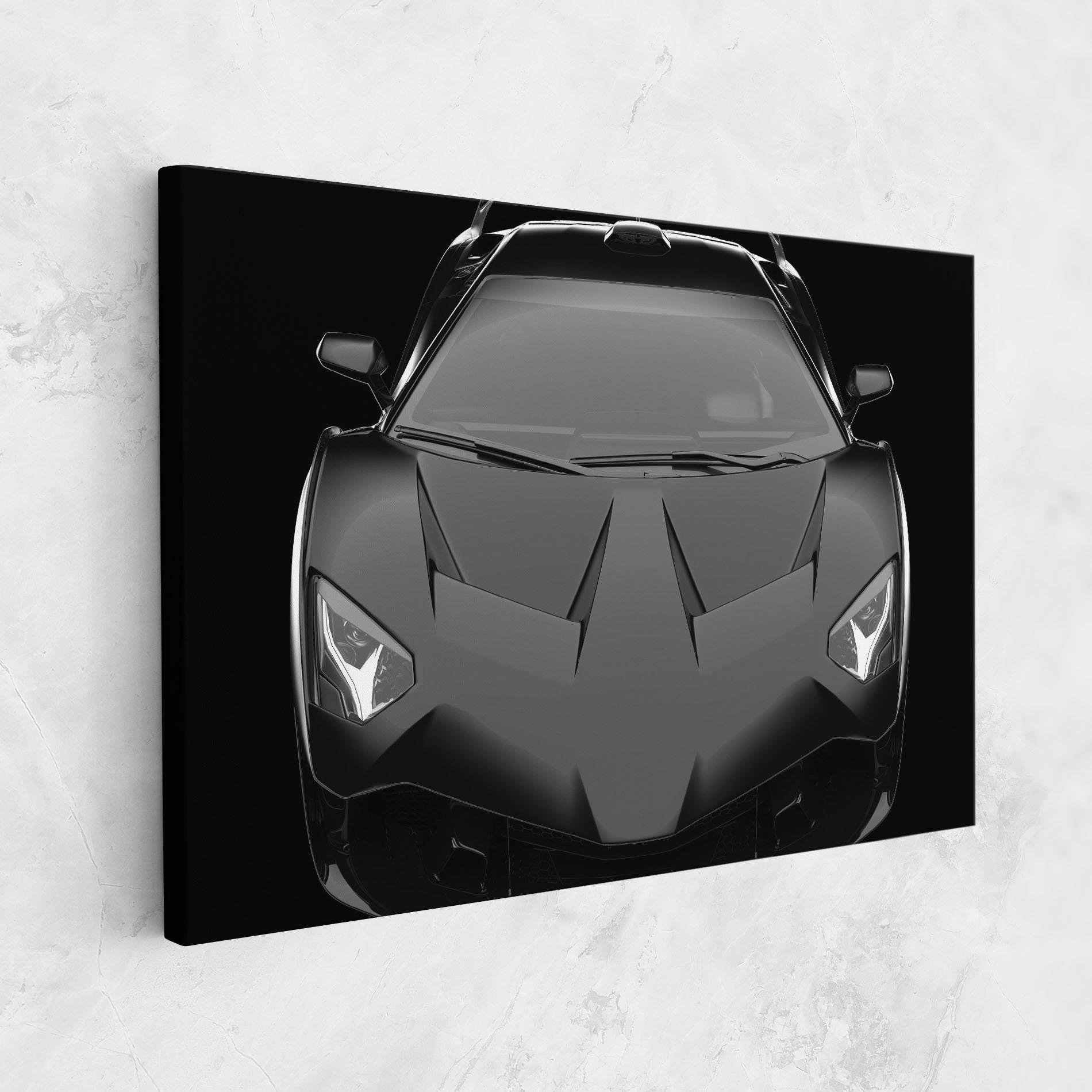 Vászonkép Black Matte Lambo mockup 1