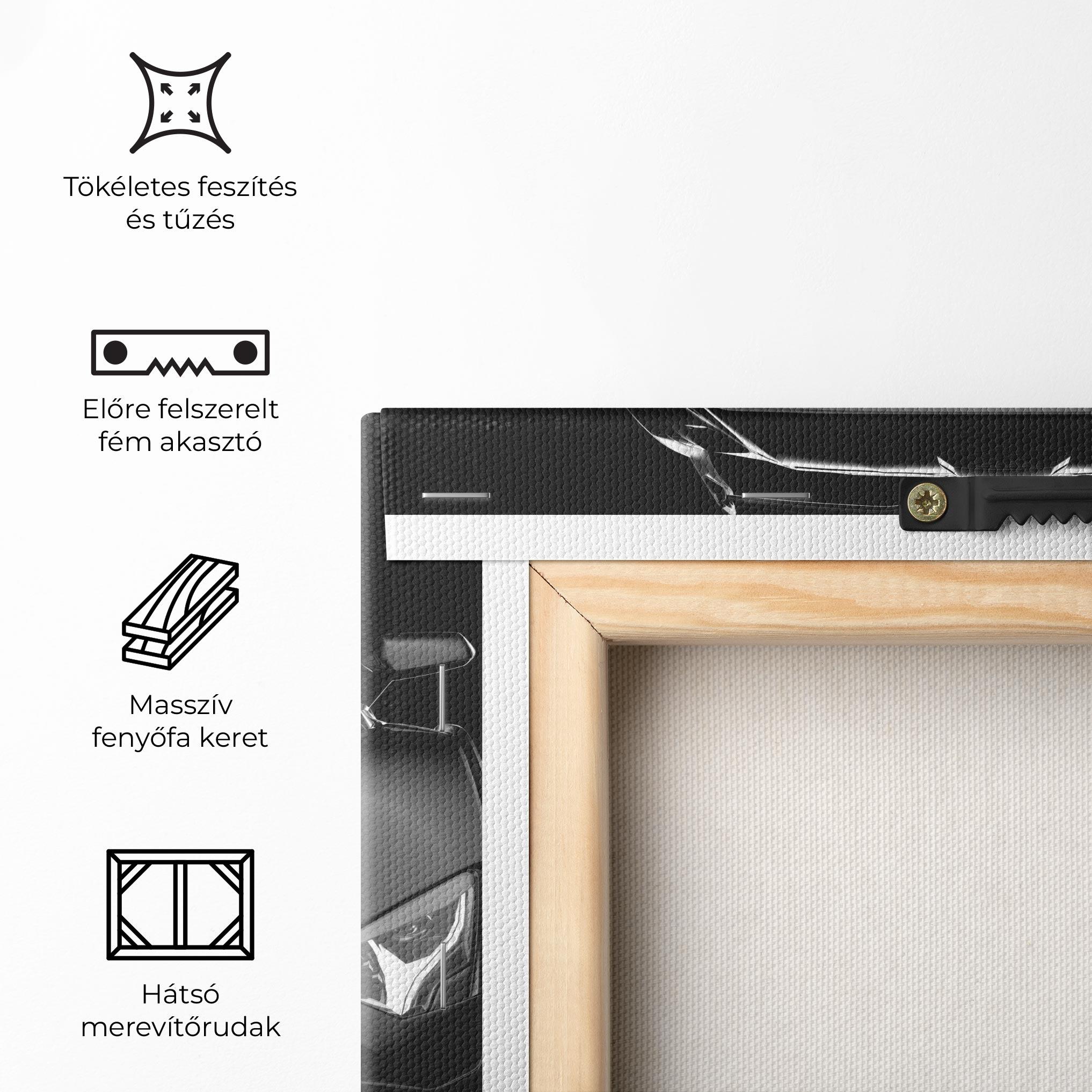 Vászonkép Black Matte Lambo mockup 5