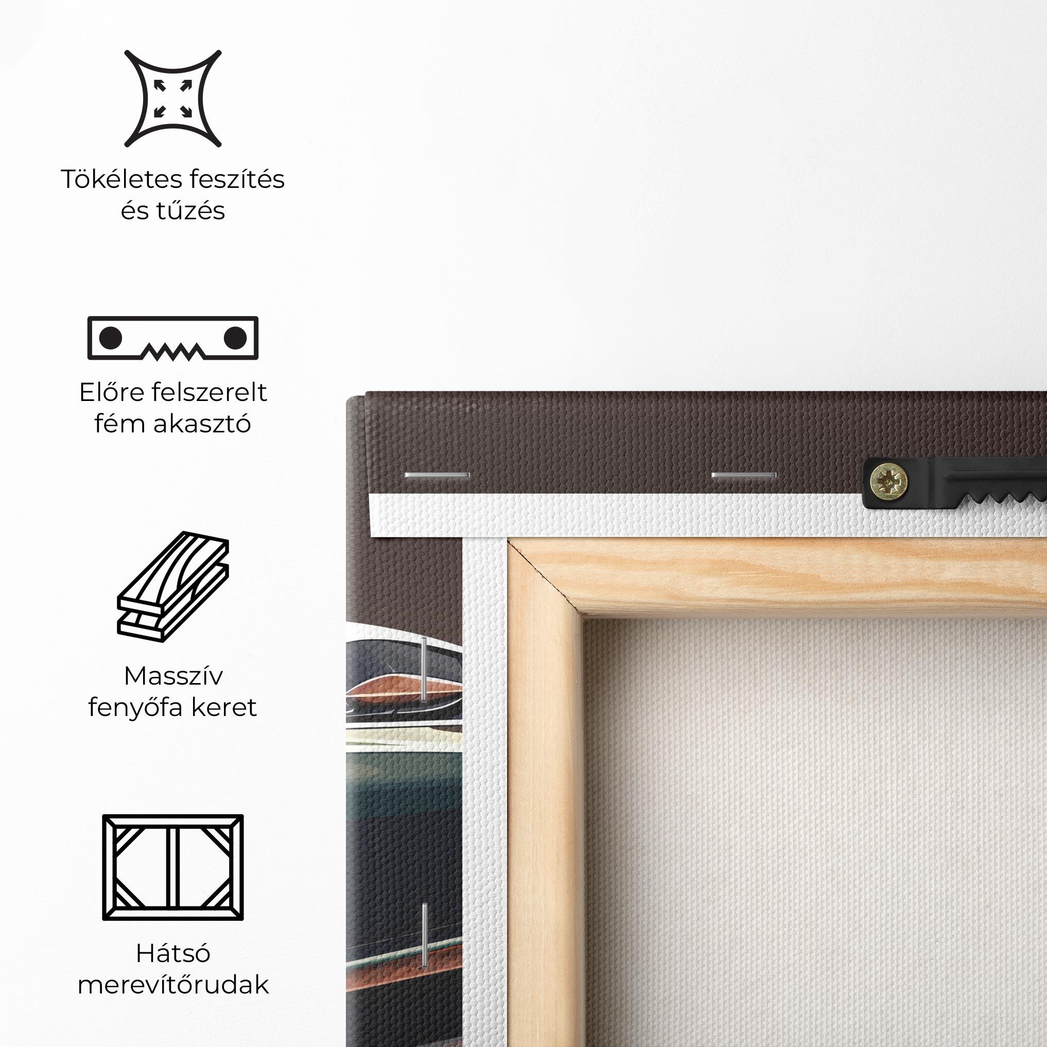 Vászonkép Dark Green Car mockup 5