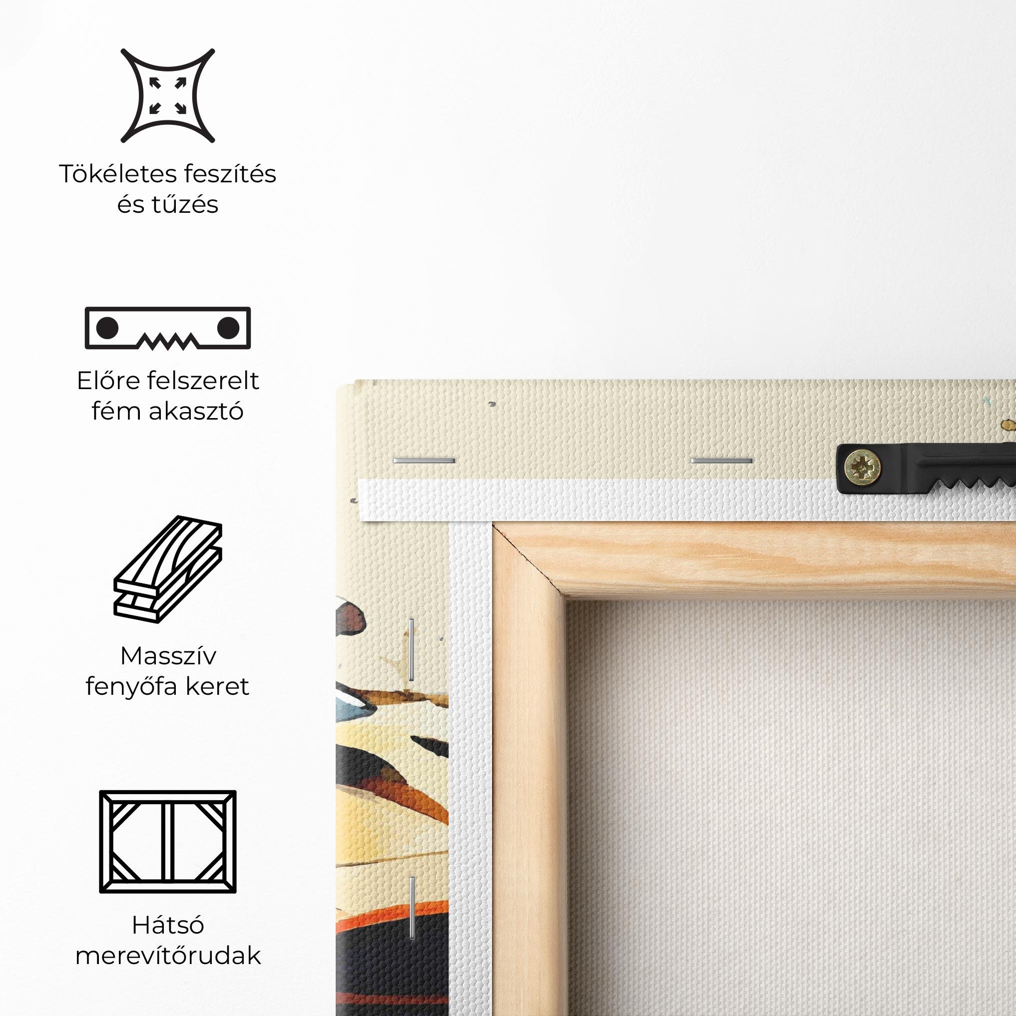 Vászonkép Orange Paint Car mockup 5