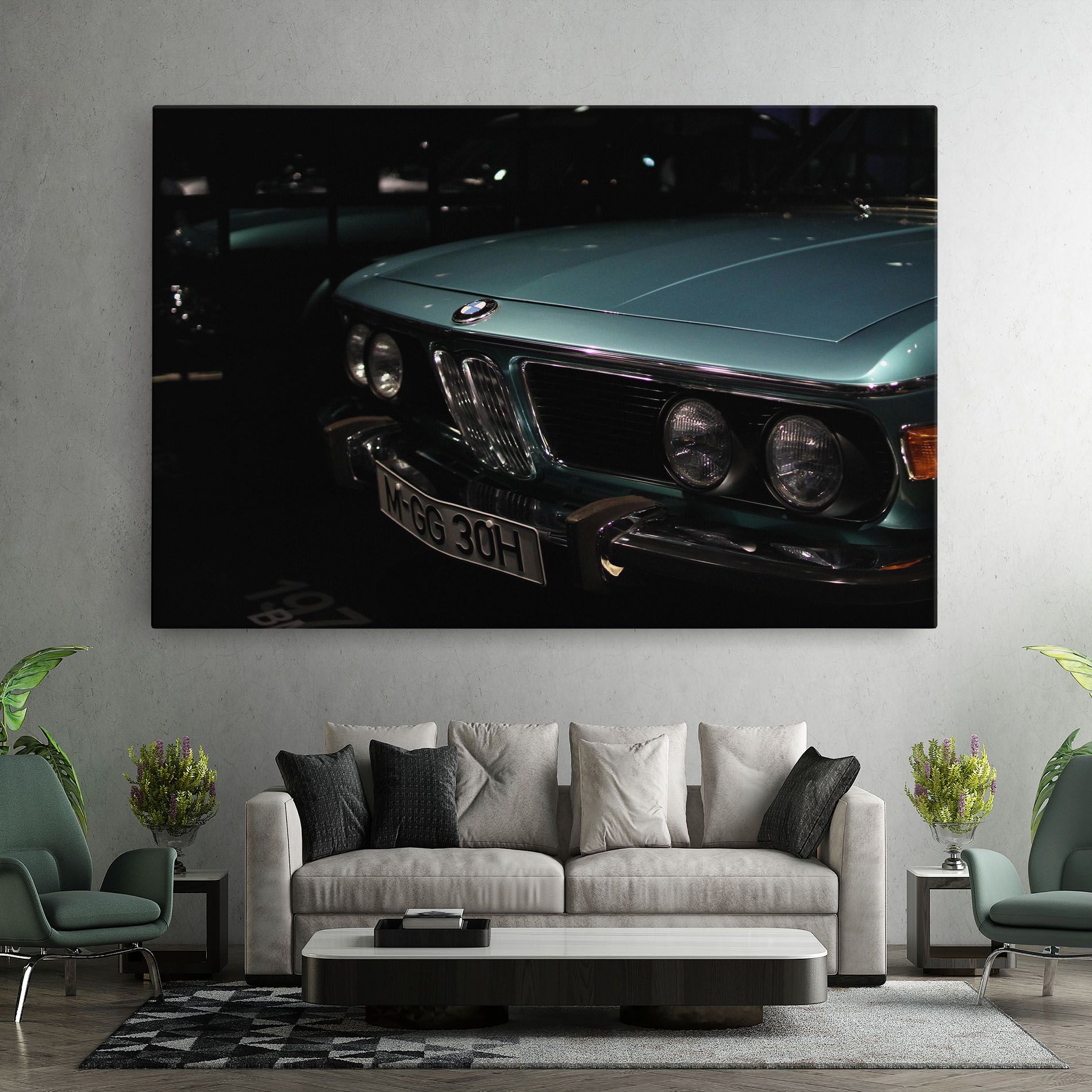 Old Bmw Headlight mockup 7