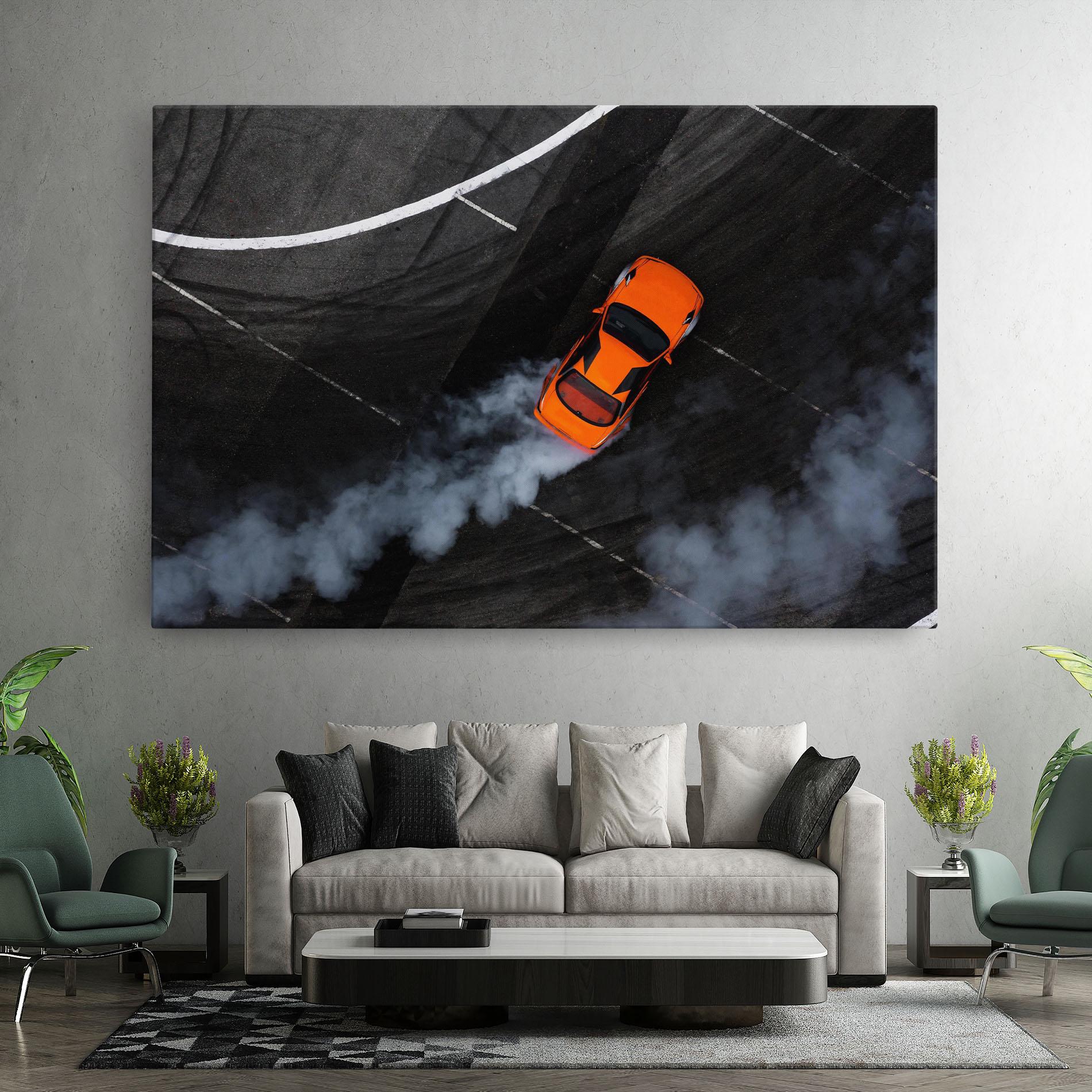 Vászonkép Orange Proche Drifting mockup 7