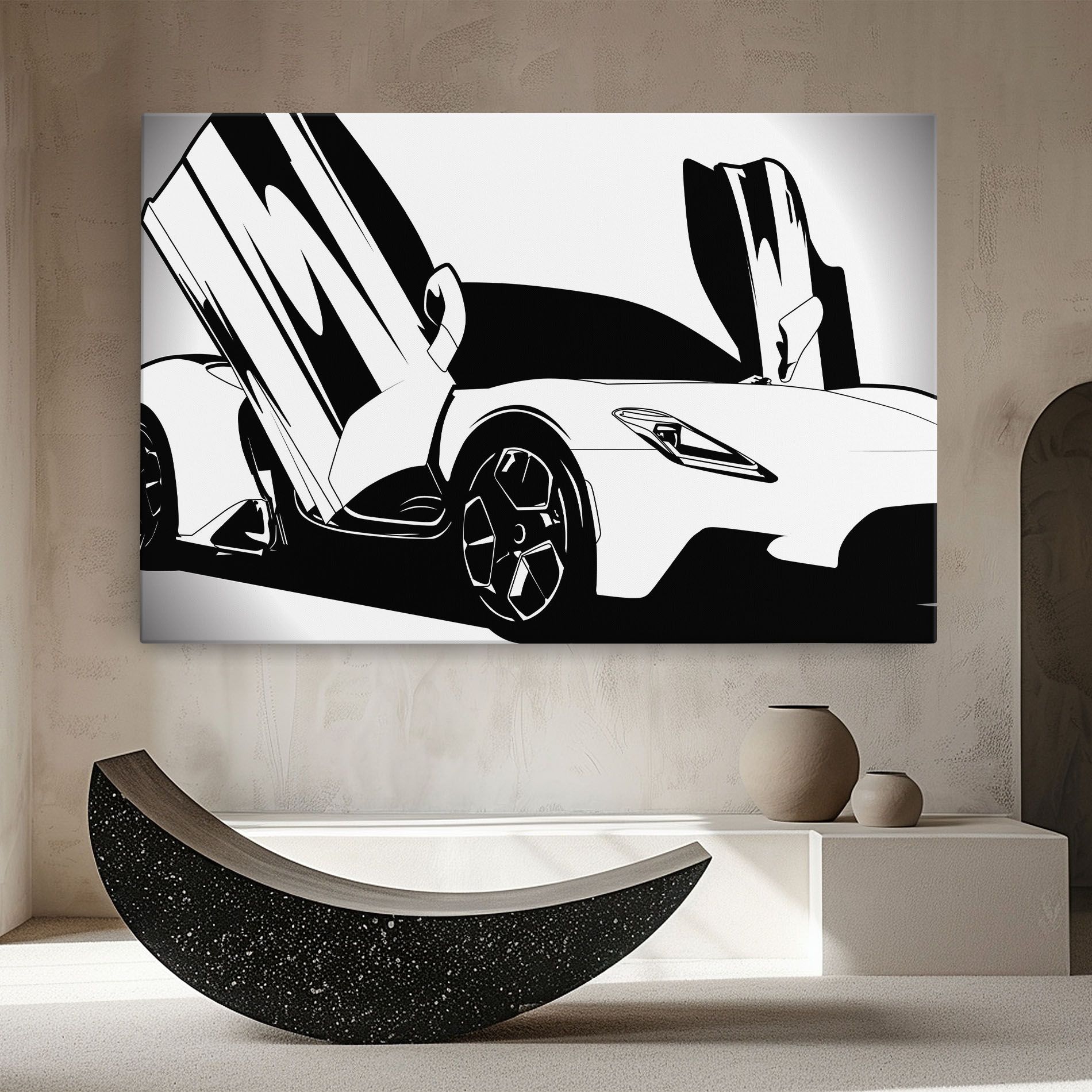 Black White Car mockup 8