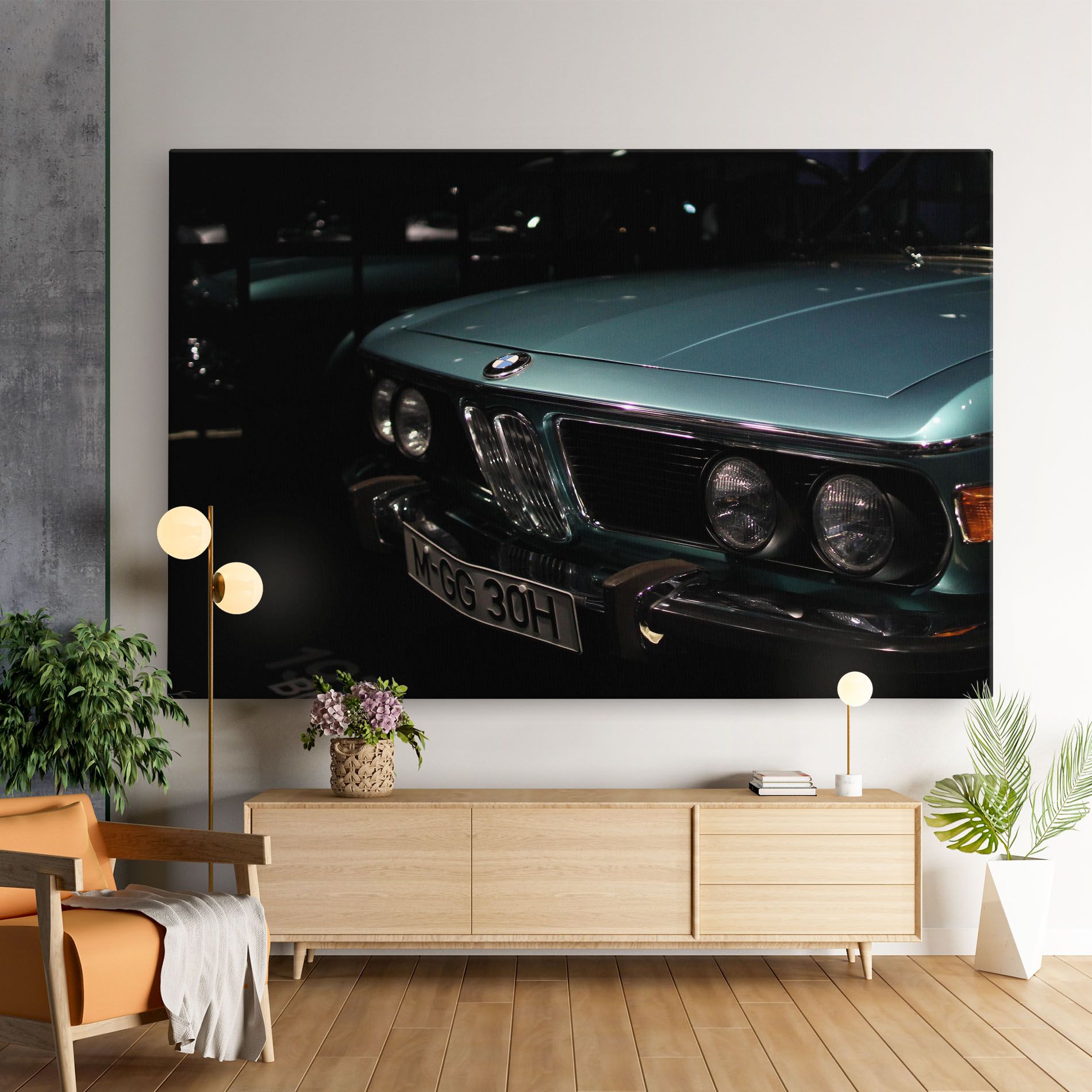 Old Bmw Headlight mockup 9