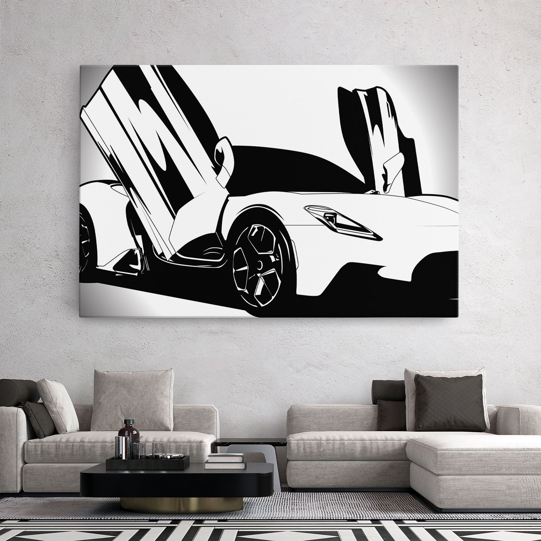 Black White Car mockup 2