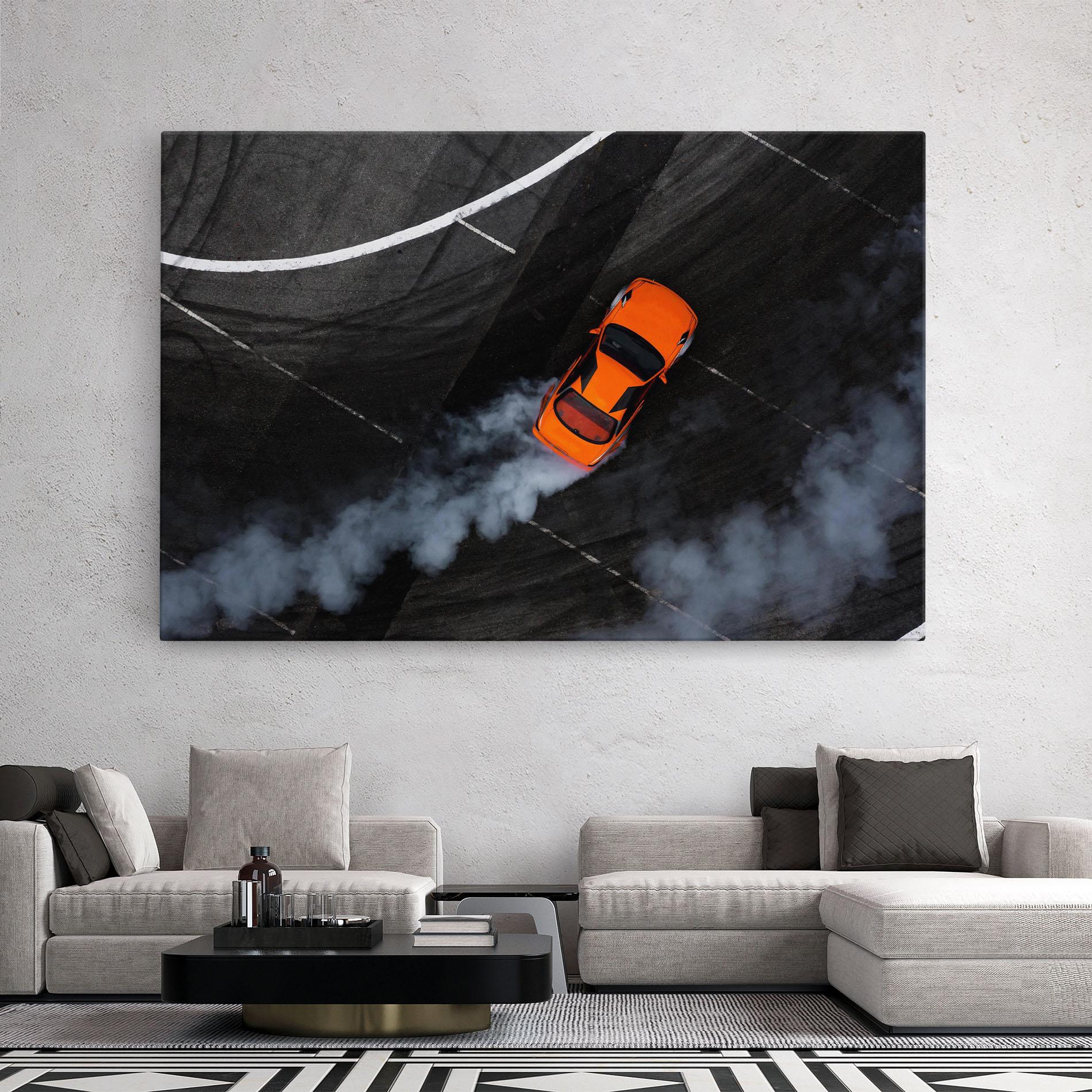 Vászonkép Orange Proche Drifting mockup 2