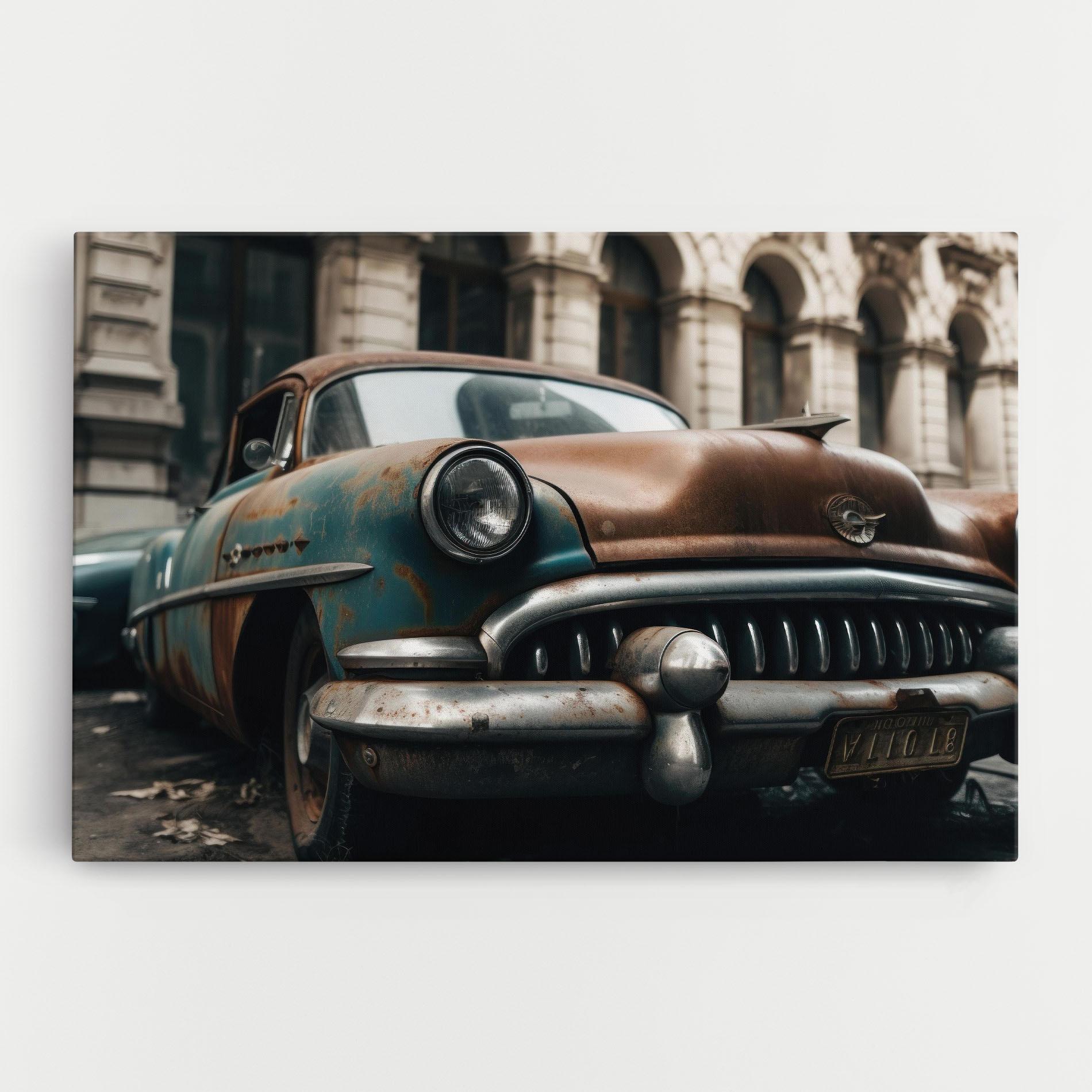 Vászonkép Old Brown Car mockup 0