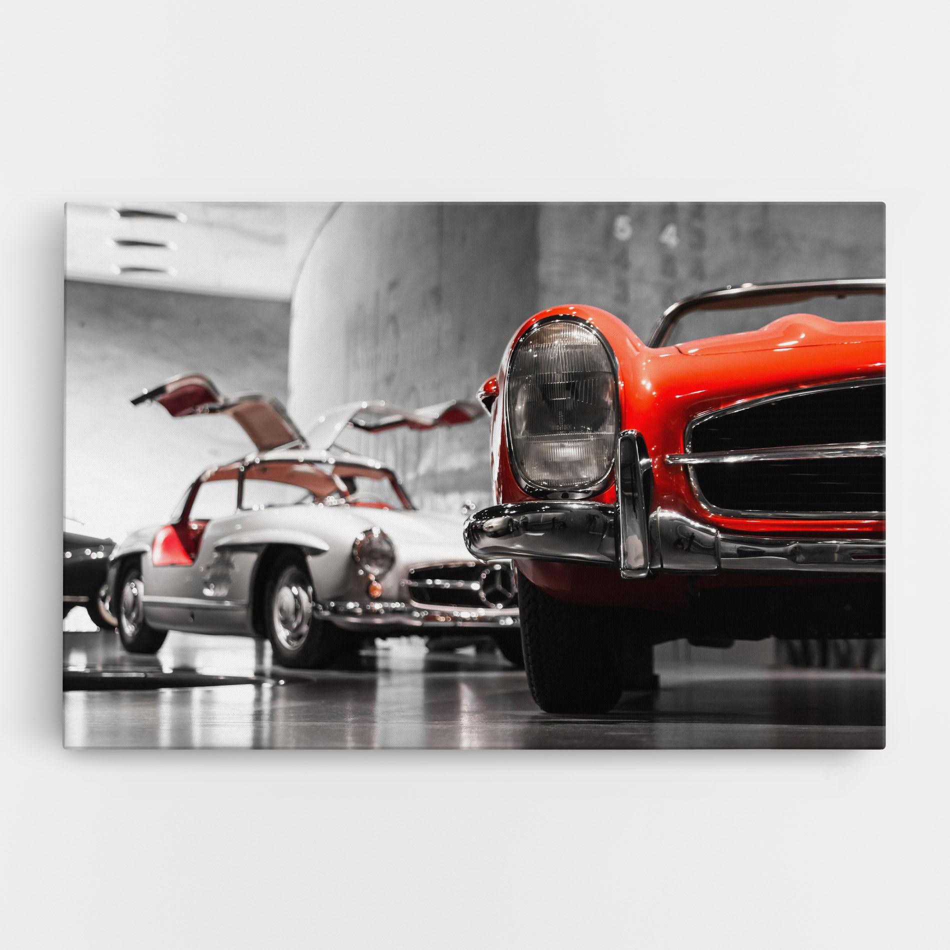 Vászonkép Vintage Red White mockup 0