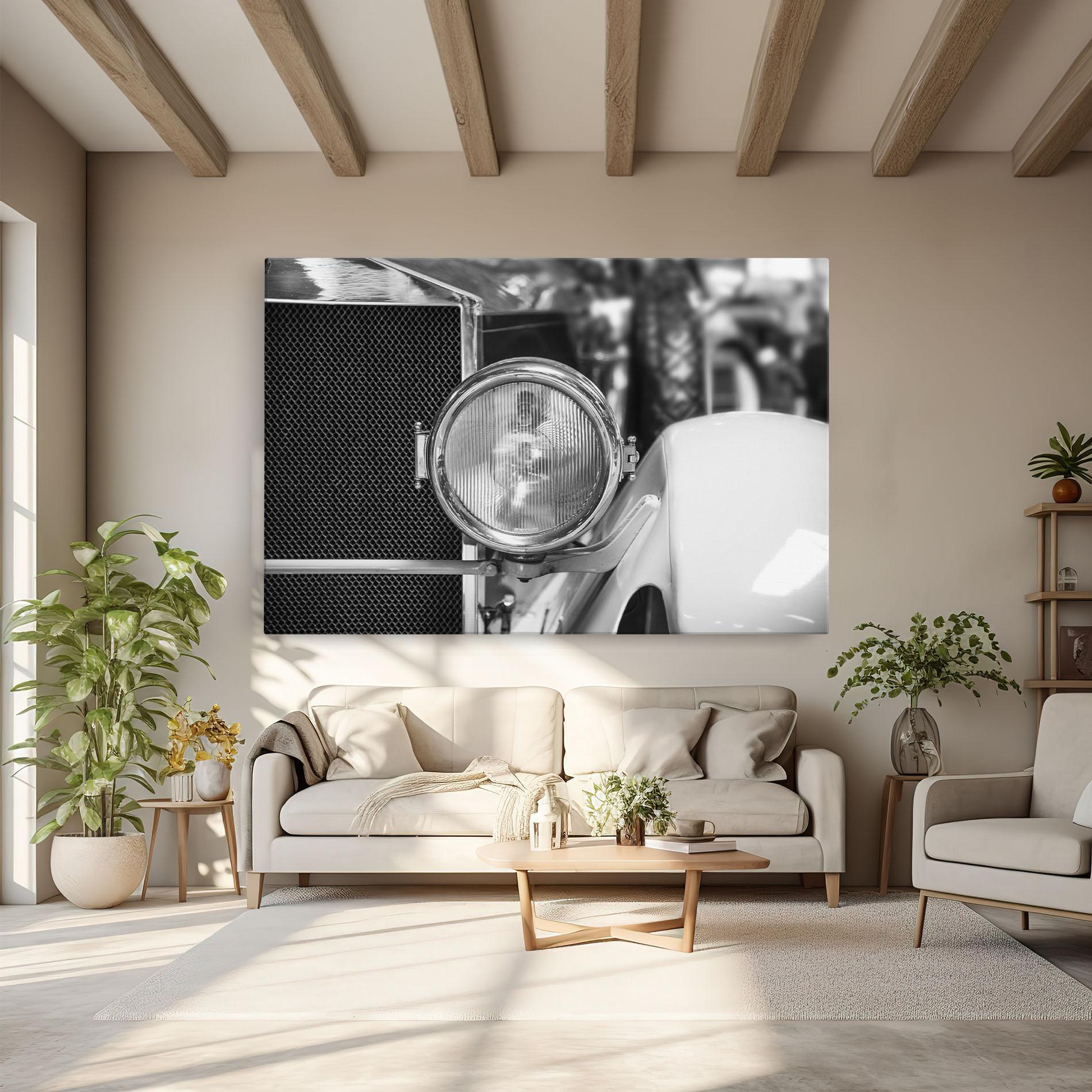 Vászonkép Closeup Grey Car mockup 6