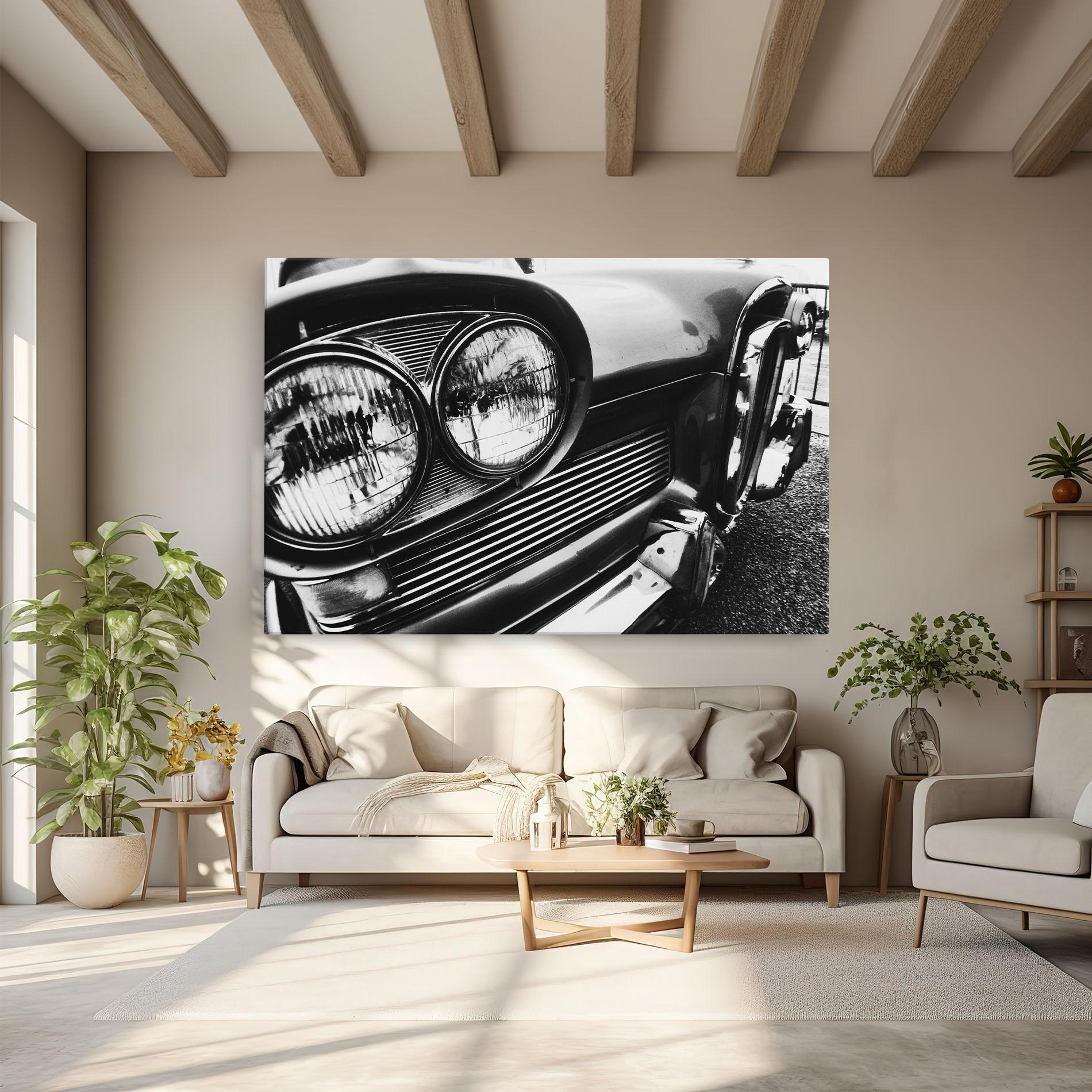 Vászonkép Old Closeup Car mockup 6