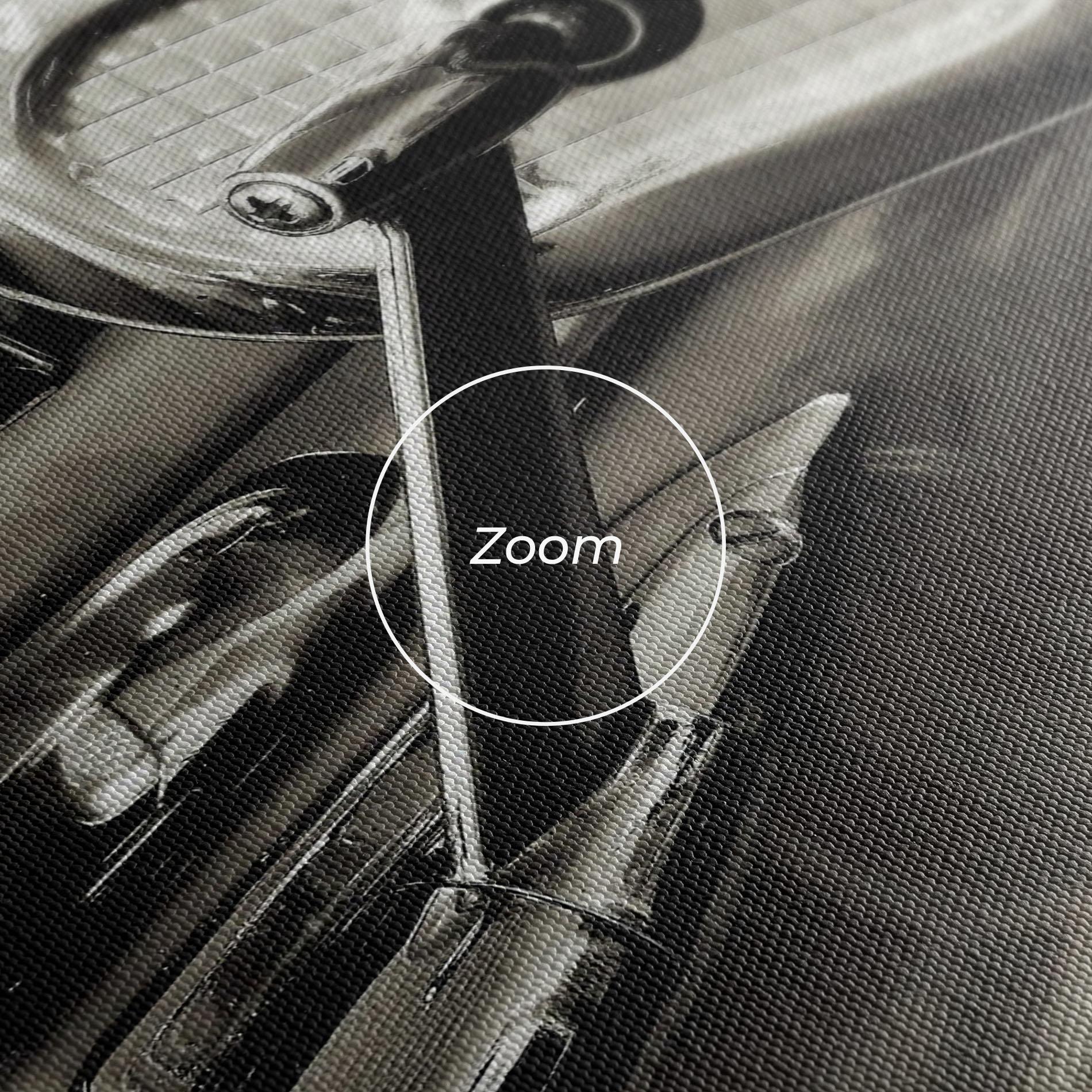 Vászonkép Close Up Grey Car mockup 3