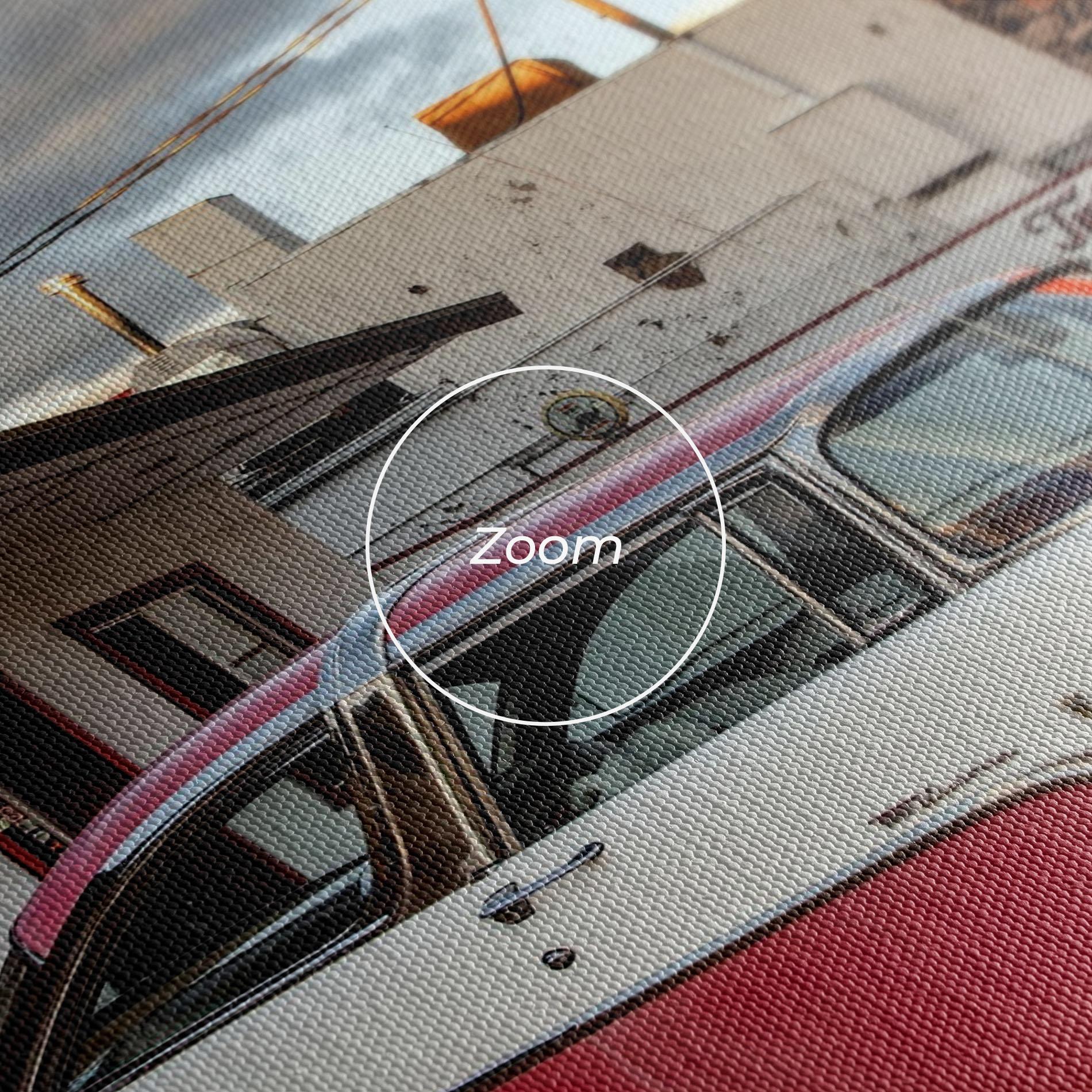 Vászonkép Cloud Old Car mockup 3