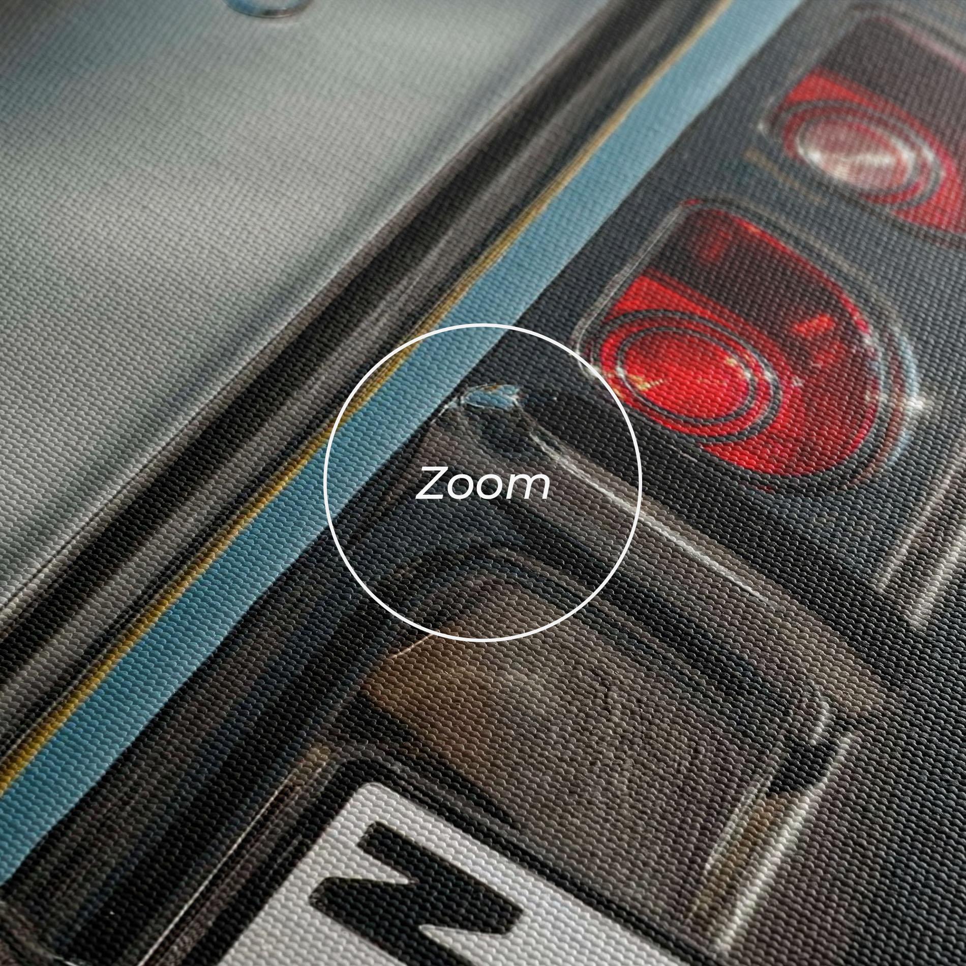 Vászonkép Old Grey Car mockup 3