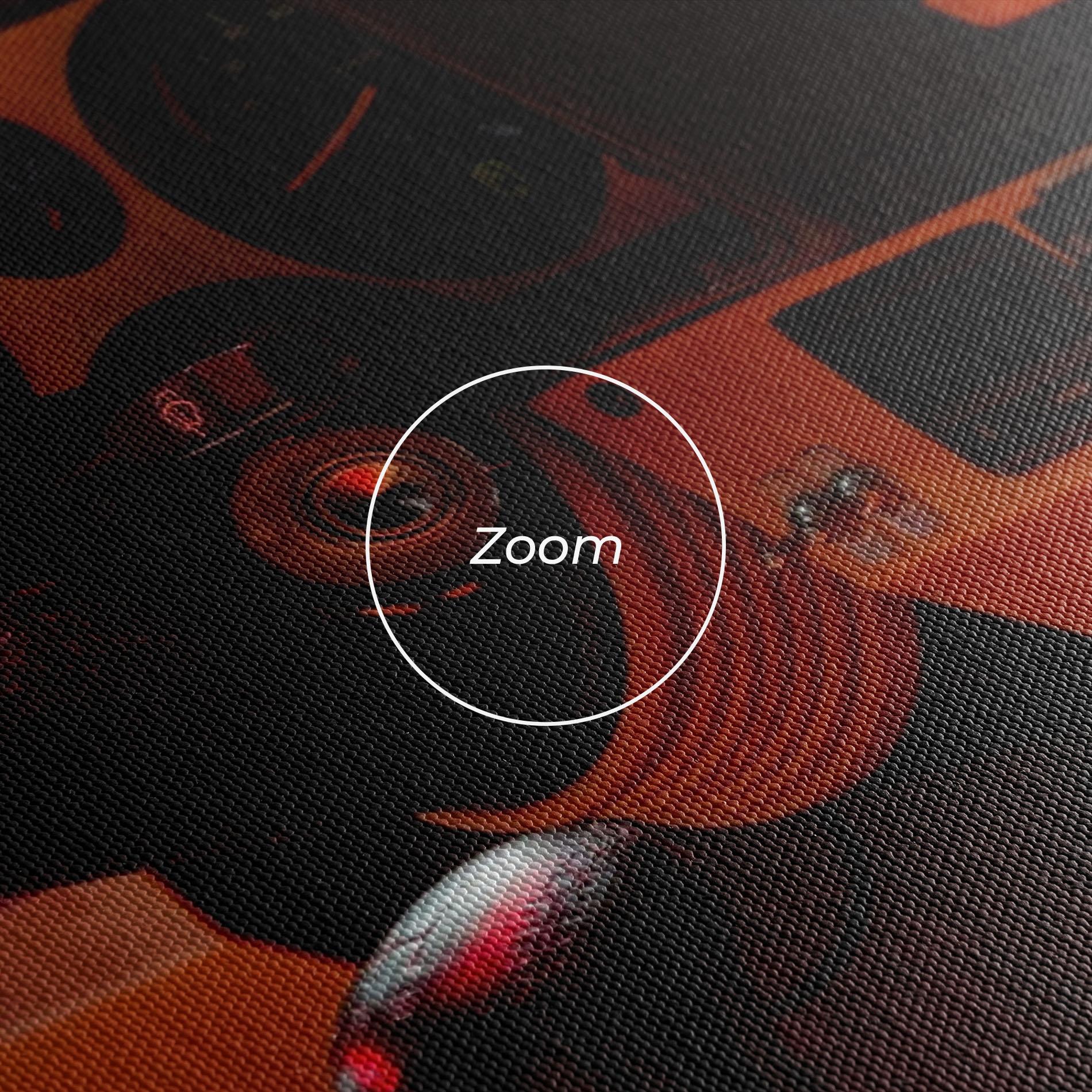 Vászonkép Orange Black Car mockup 3