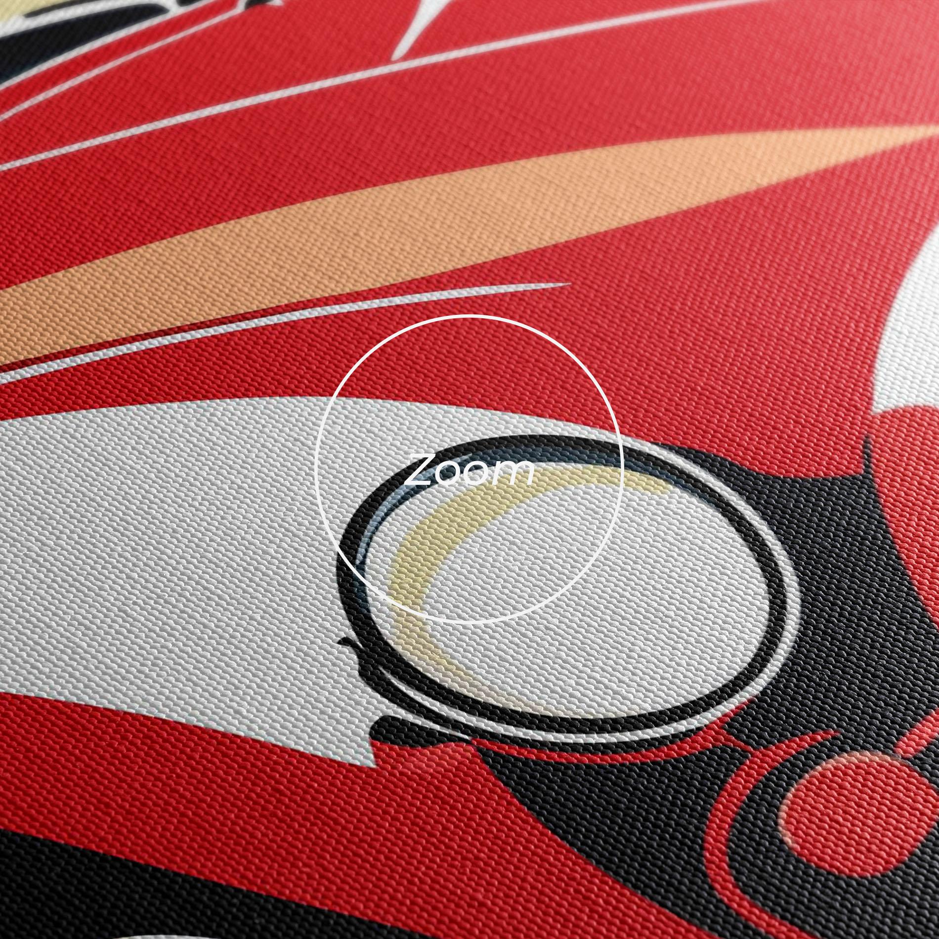 Vászonkép Red Vintage Car mockup 3