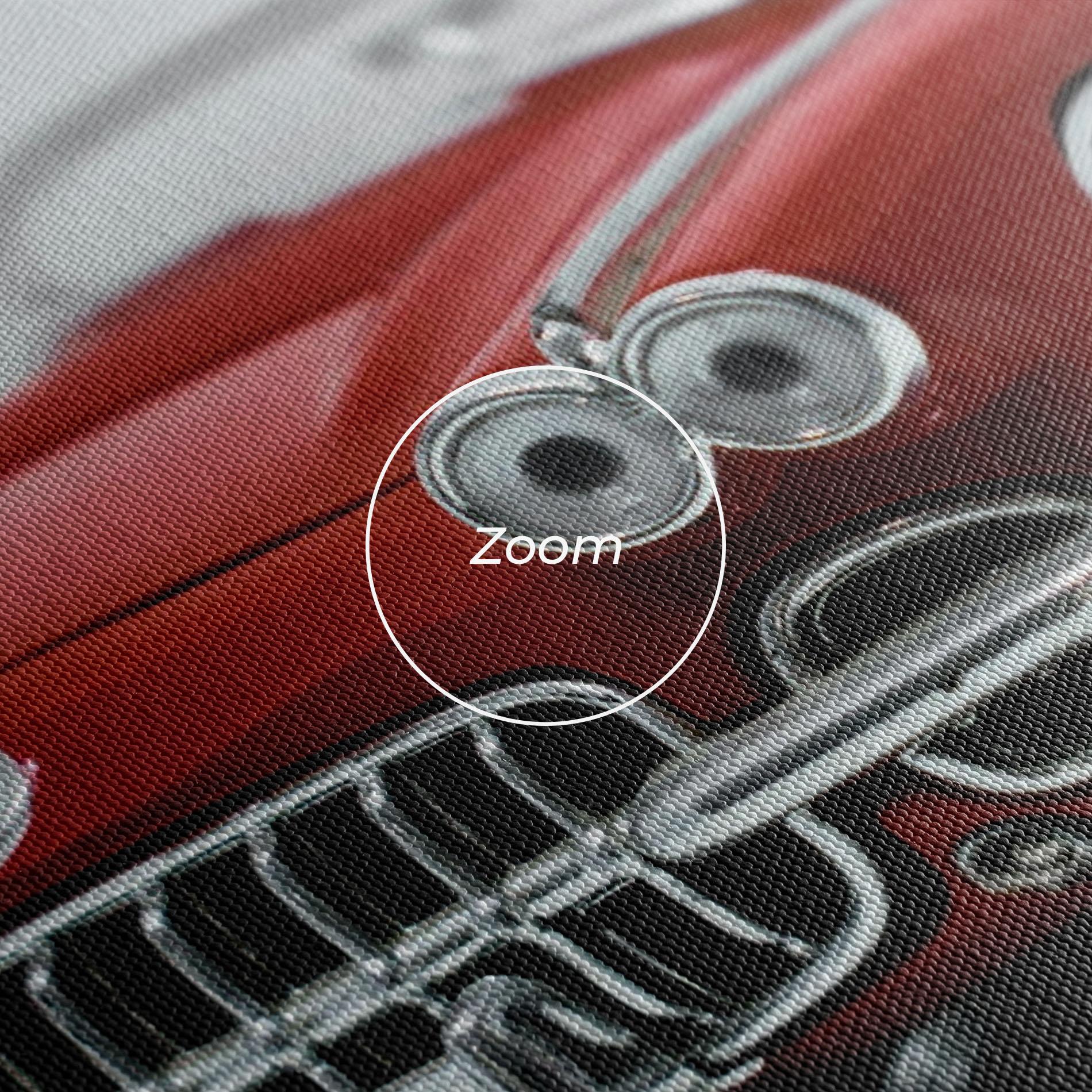 Vászonkép Vintage Red Car mockup 3