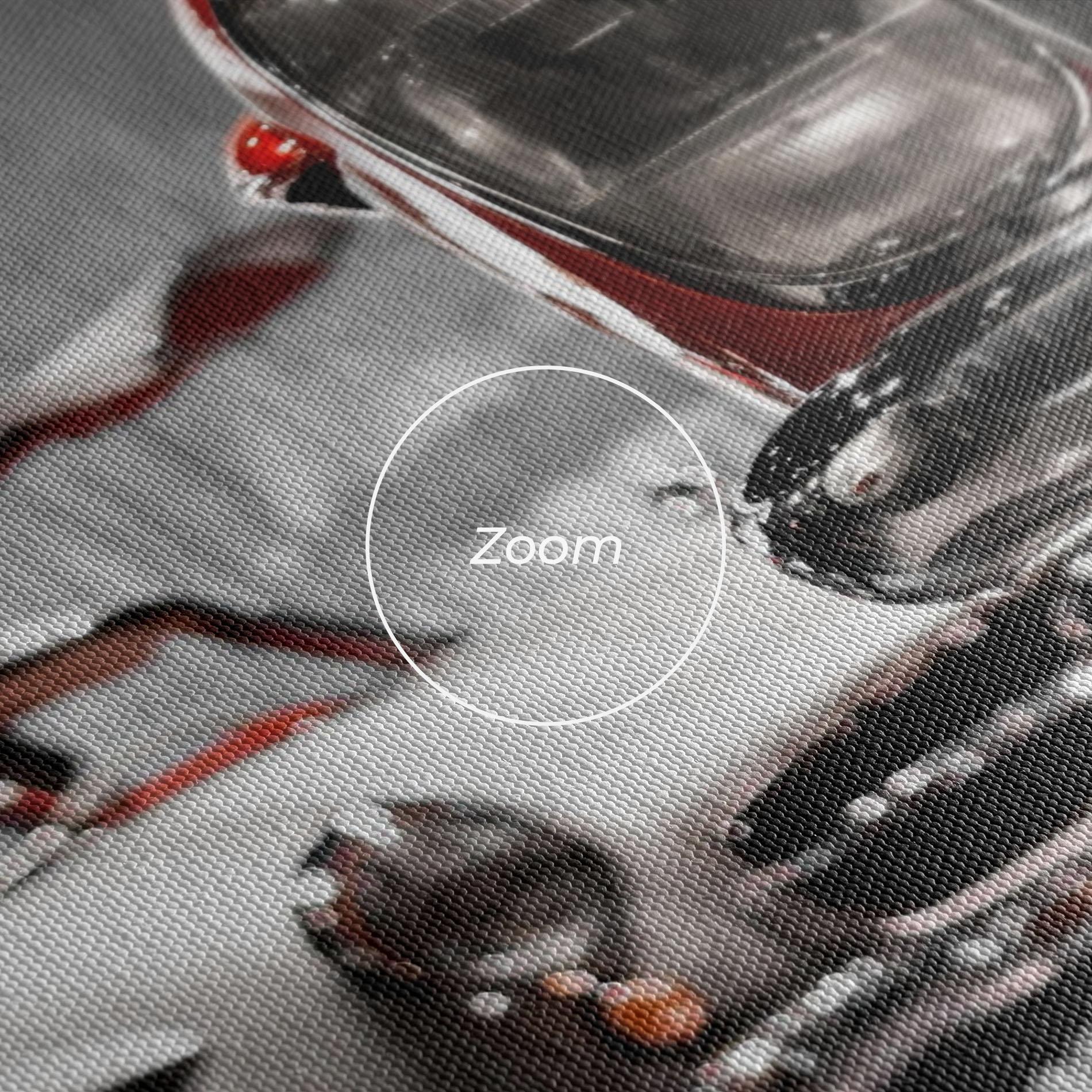 Vászonkép Vintage Red White mockup 3