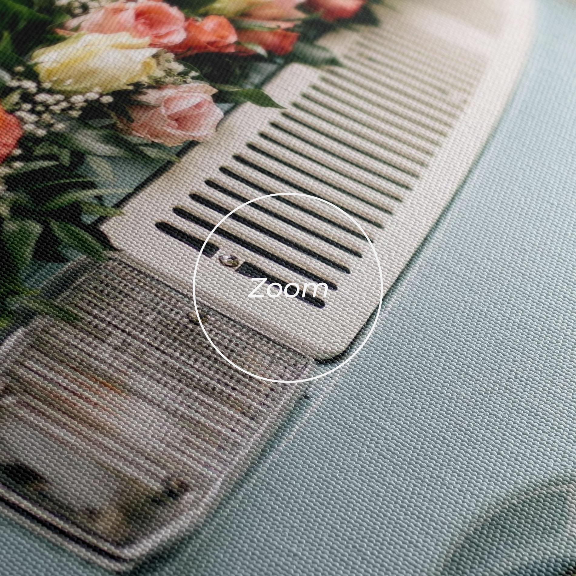 Vászonkép Vintage Rose Van mockup 3